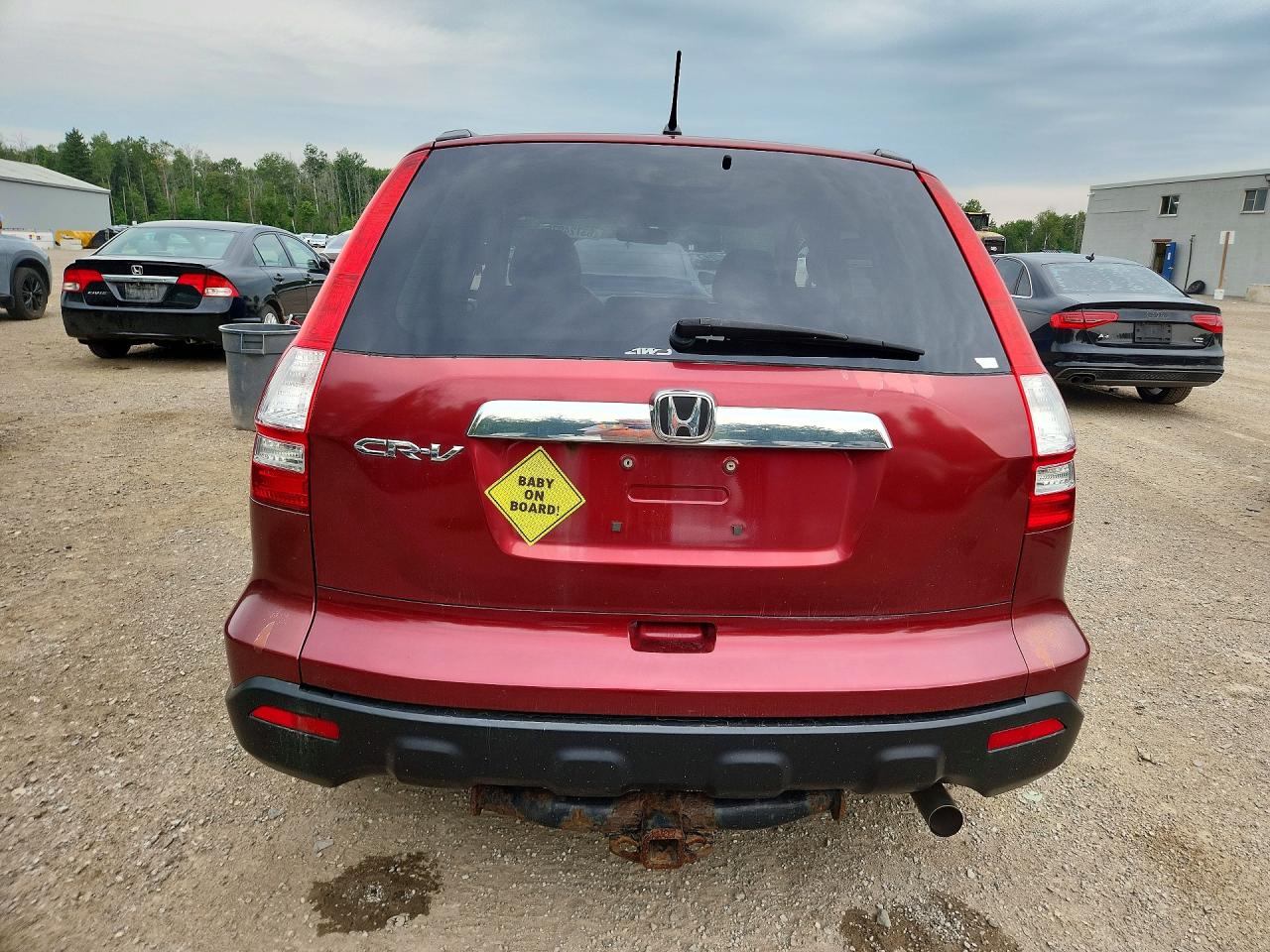 2008 Honda Cr-v Ex Red vin: 5J6RE48548L820036