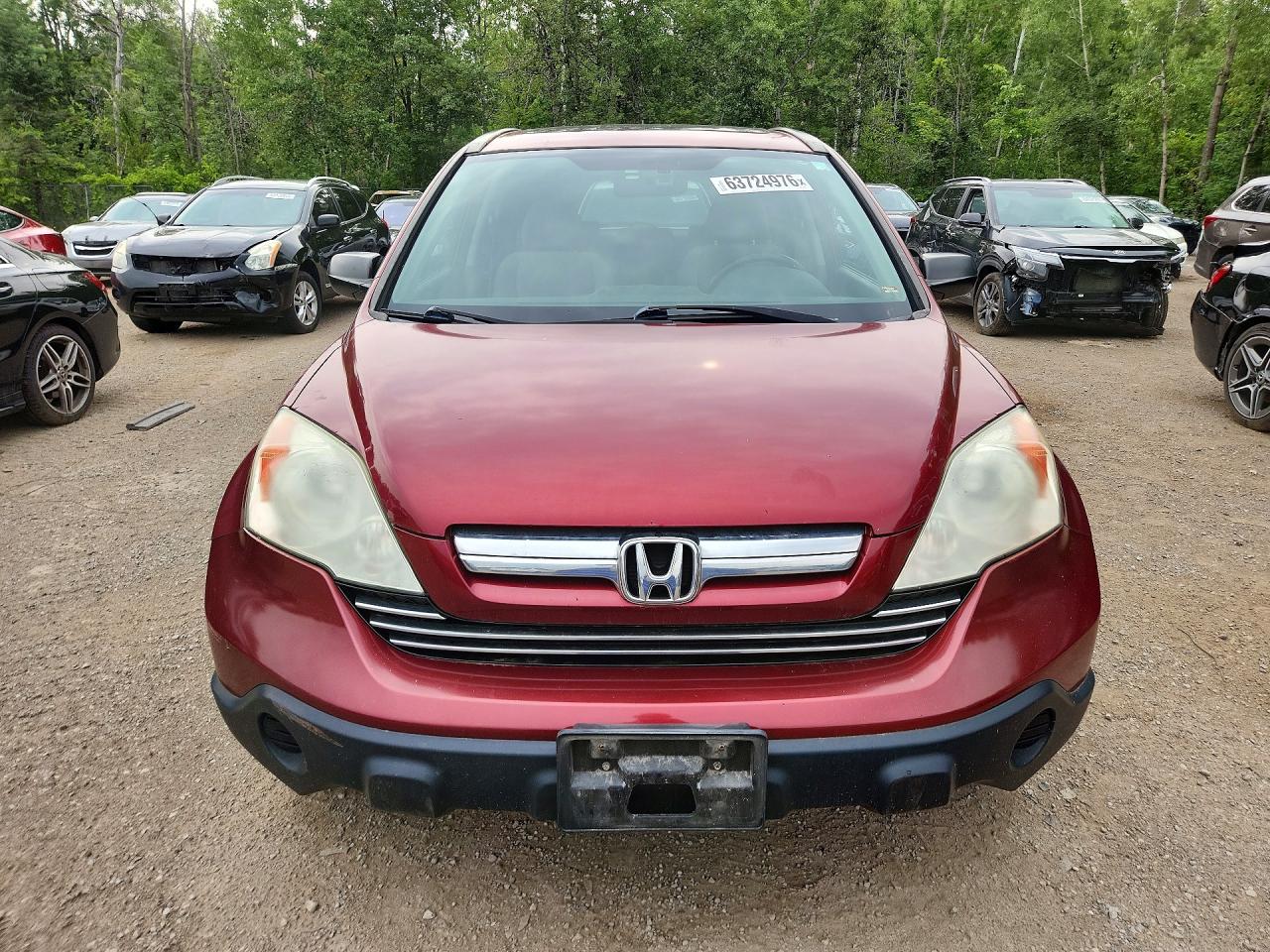 2008 Honda Cr-v Ex Red vin: 5J6RE48548L820036