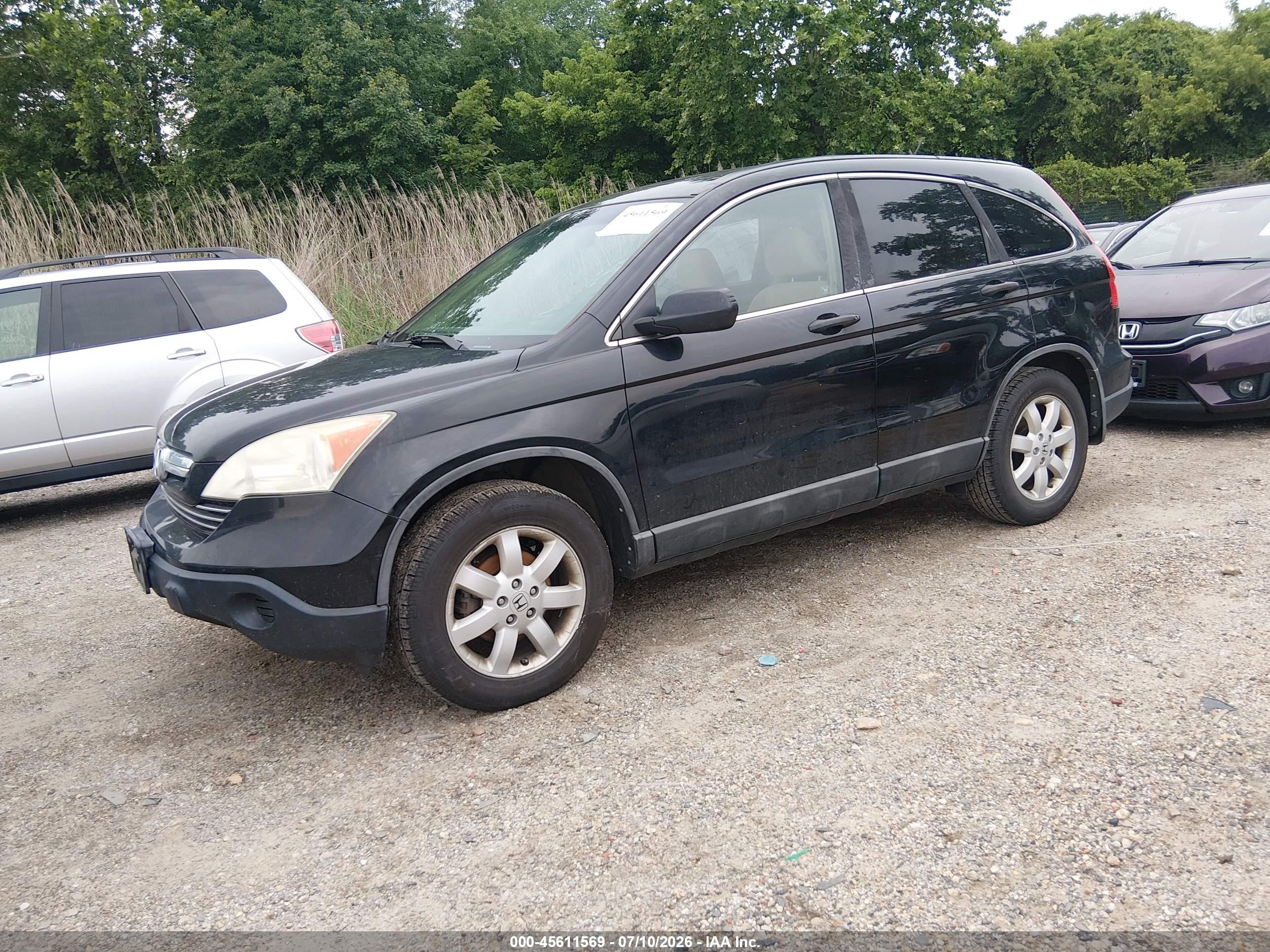 2009 Honda Cr-v Ex Black vin: 5J6RE48549L006907