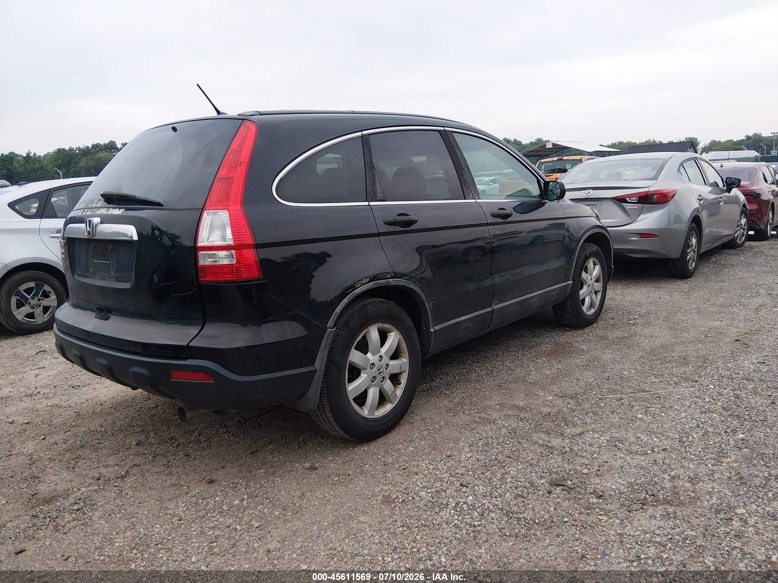 2009 Honda Cr-v Ex Black vin: 5J6RE48549L006907