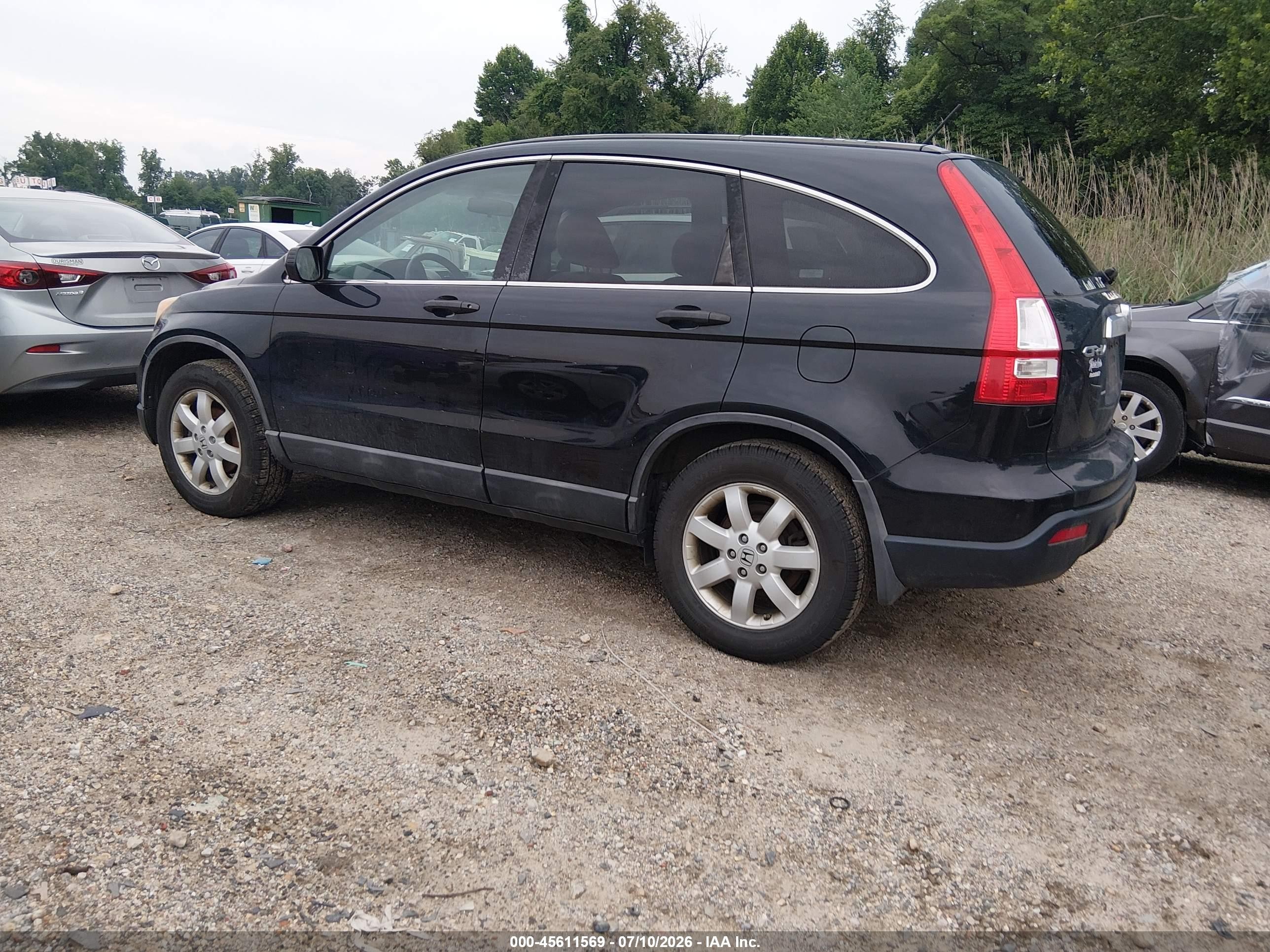 2009 Honda Cr-v Ex Black vin: 5J6RE48549L006907