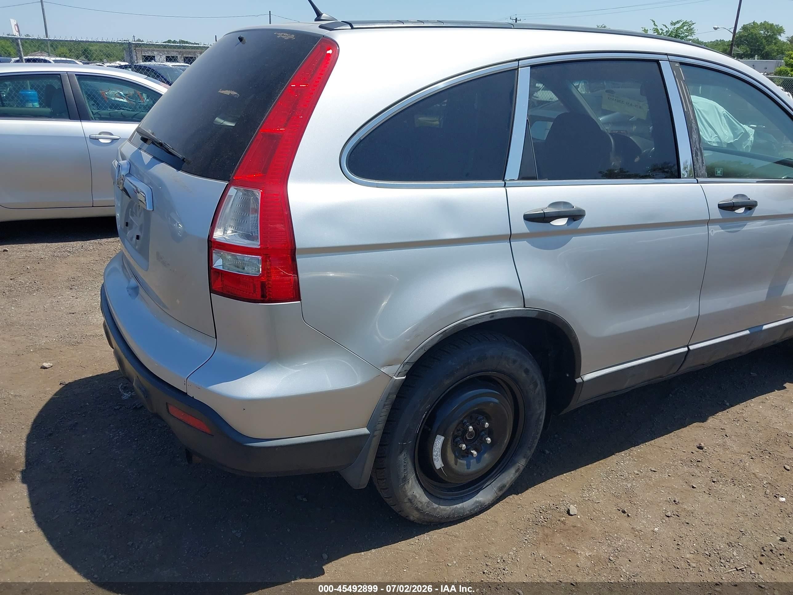 2009 Honda Cr-v Ex Silver vin: 5J6RE48549L008690