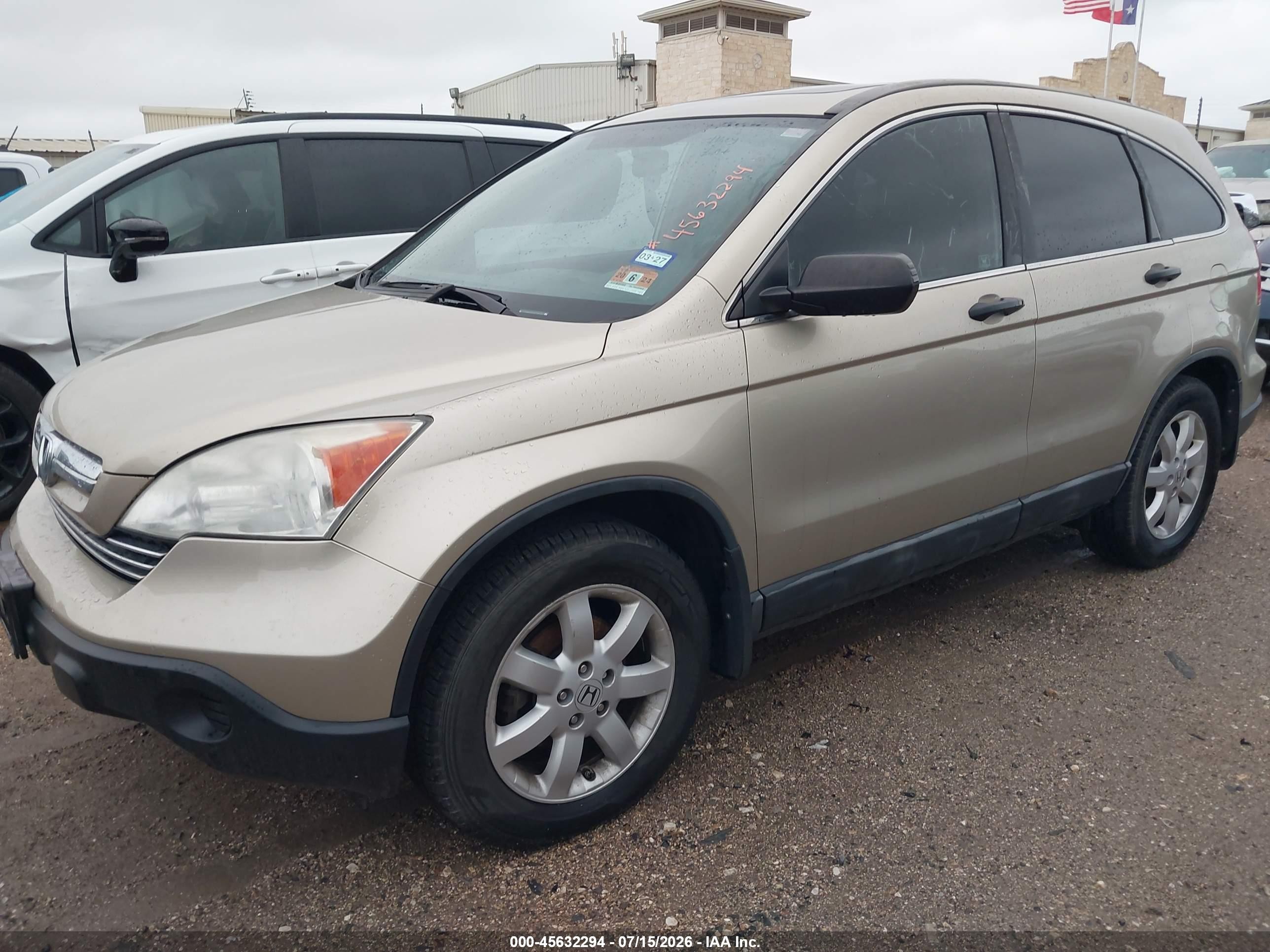 2009 Honda Cr-v Ex Золотой vin: 5J6RE48549L041382