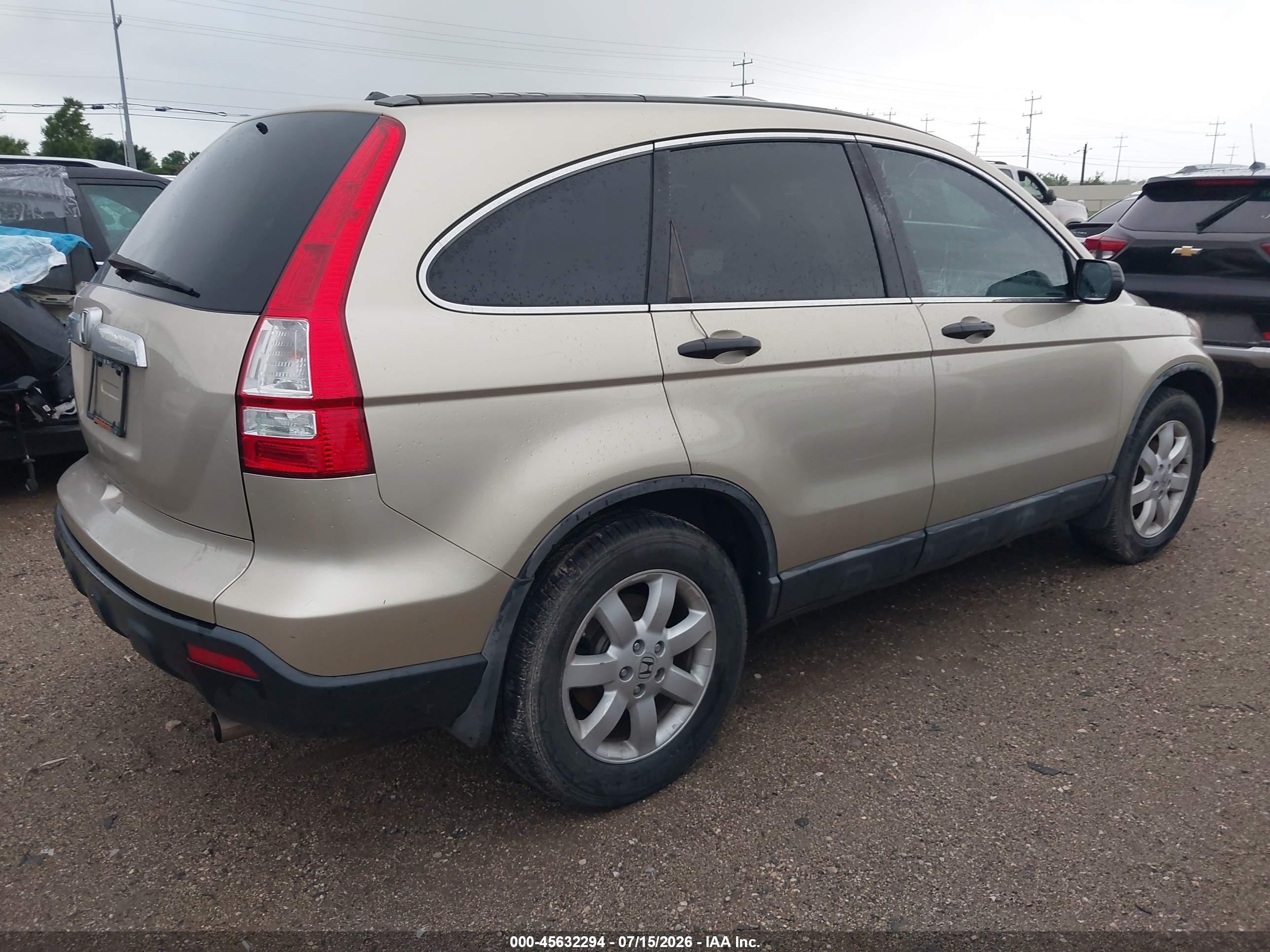 2009 Honda Cr-v Ex Золотой vin: 5J6RE48549L041382