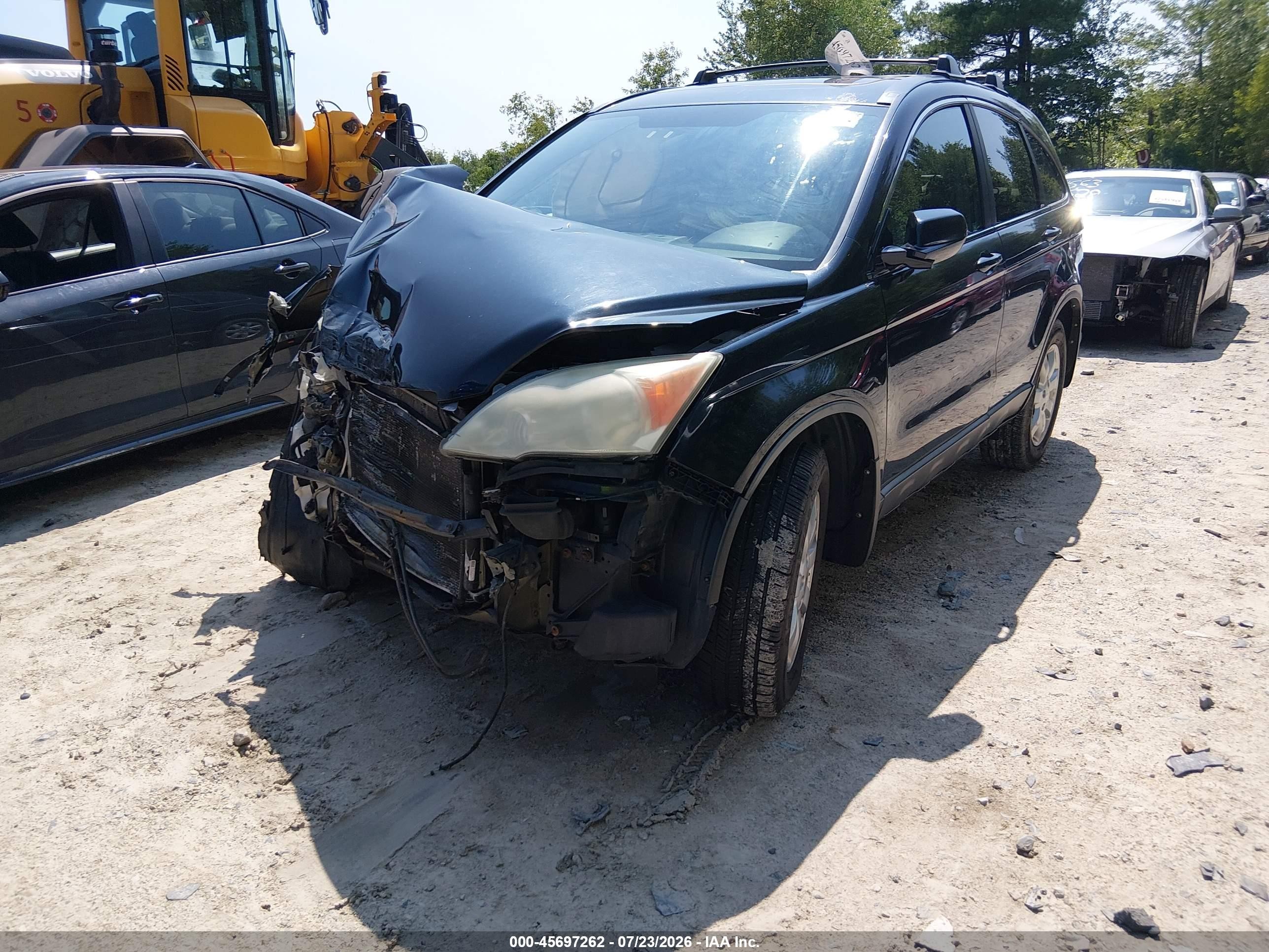 2009 Honda Cr-v Ex Black vin: 5J6RE48549L044539