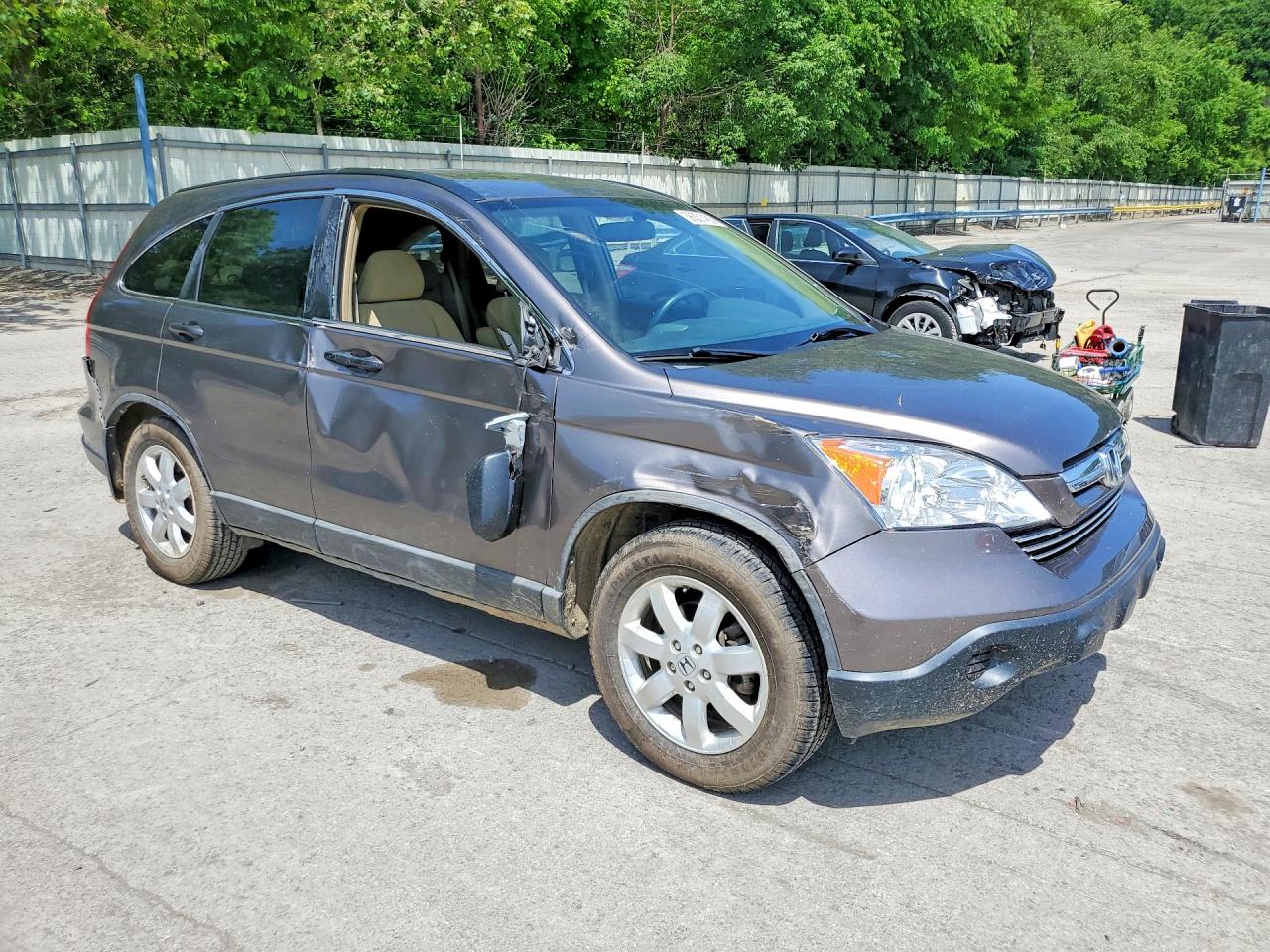 2009 Honda Cr-v Ex Gray vin: 5J6RE48549L061308
