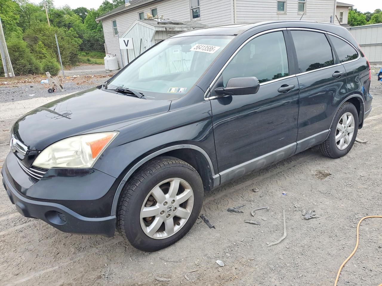 2008 Honda Cr-v Ex Black vin: 5J6RE48558L026419