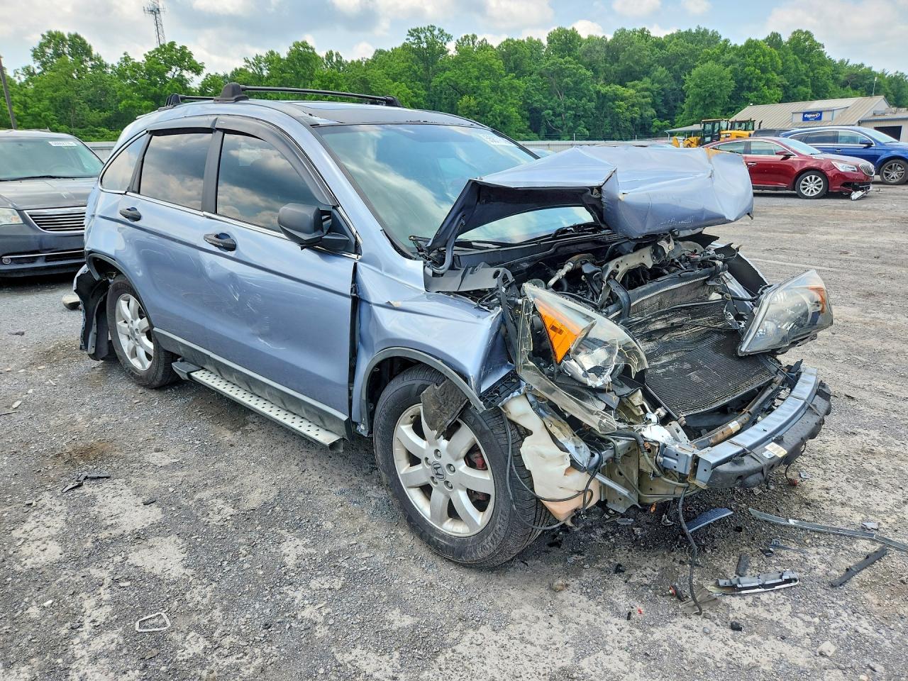2008 Honda Cr-v Ex Turquoise vin: 5J6RE48558L038232