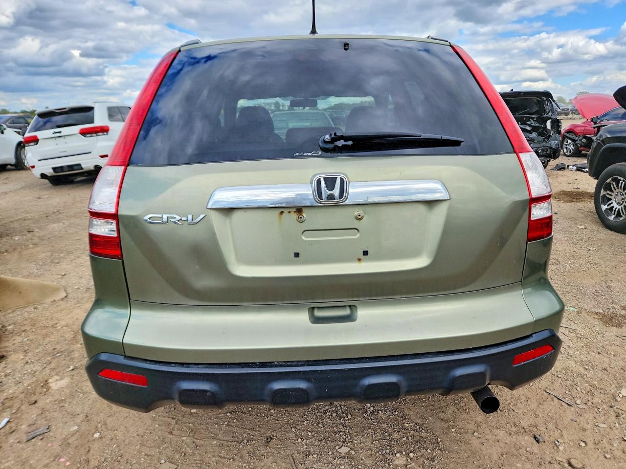 2008 Honda Cr-v Ex Green vin: 5J6RE48558L042460