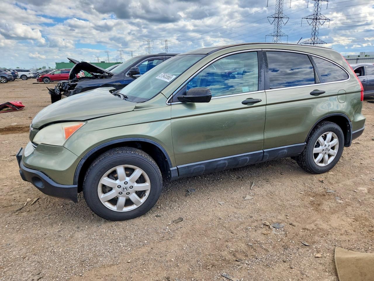 2008 Honda Cr-v Ex Green vin: 5J6RE48558L042460