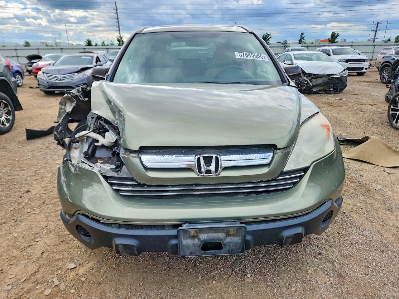 2008 Honda Cr-v Ex Green vin: 5J6RE48558L042460