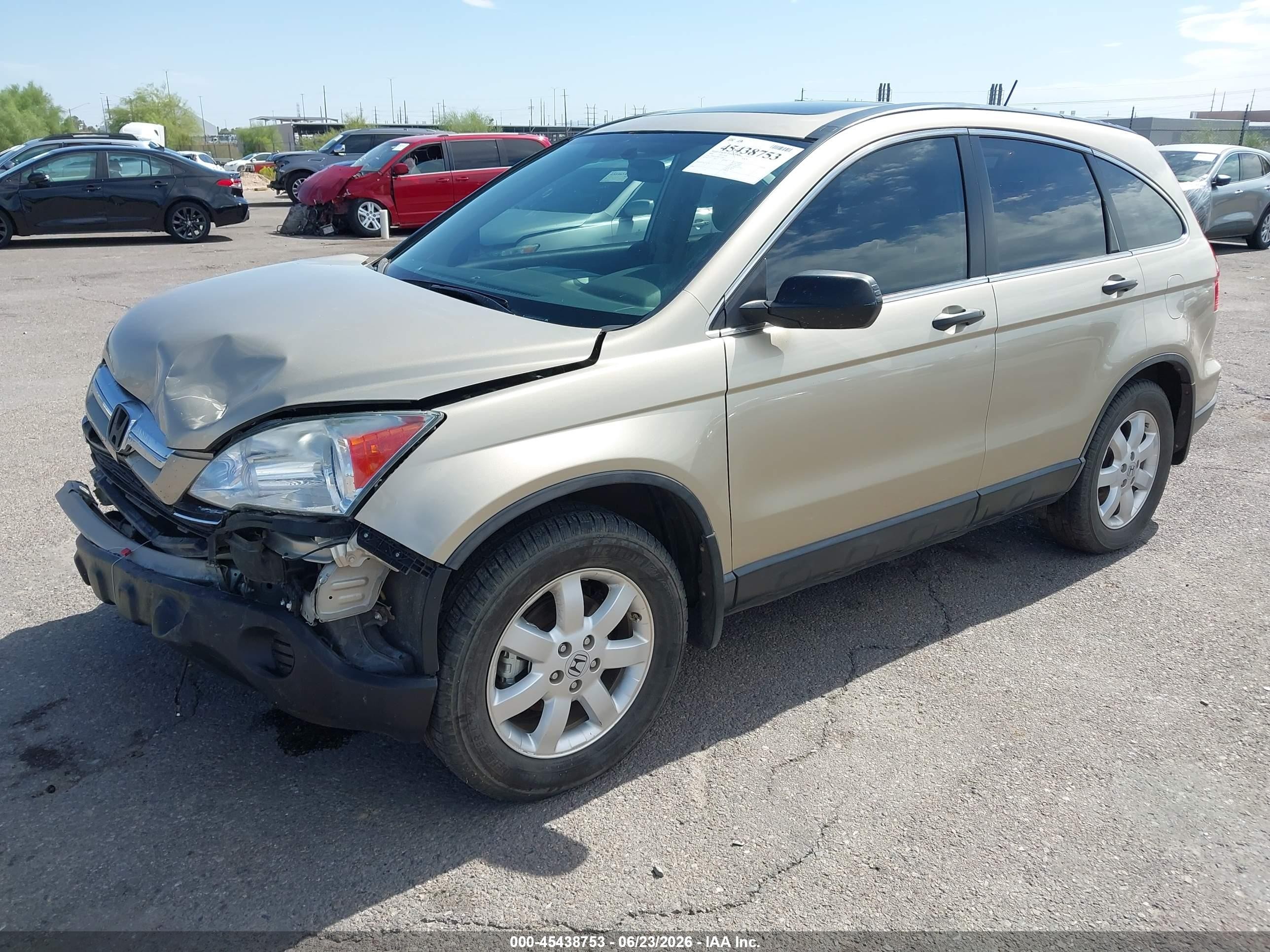 2008 Honda Cr-v Ex Gold vin: 5J6RE48558L042488