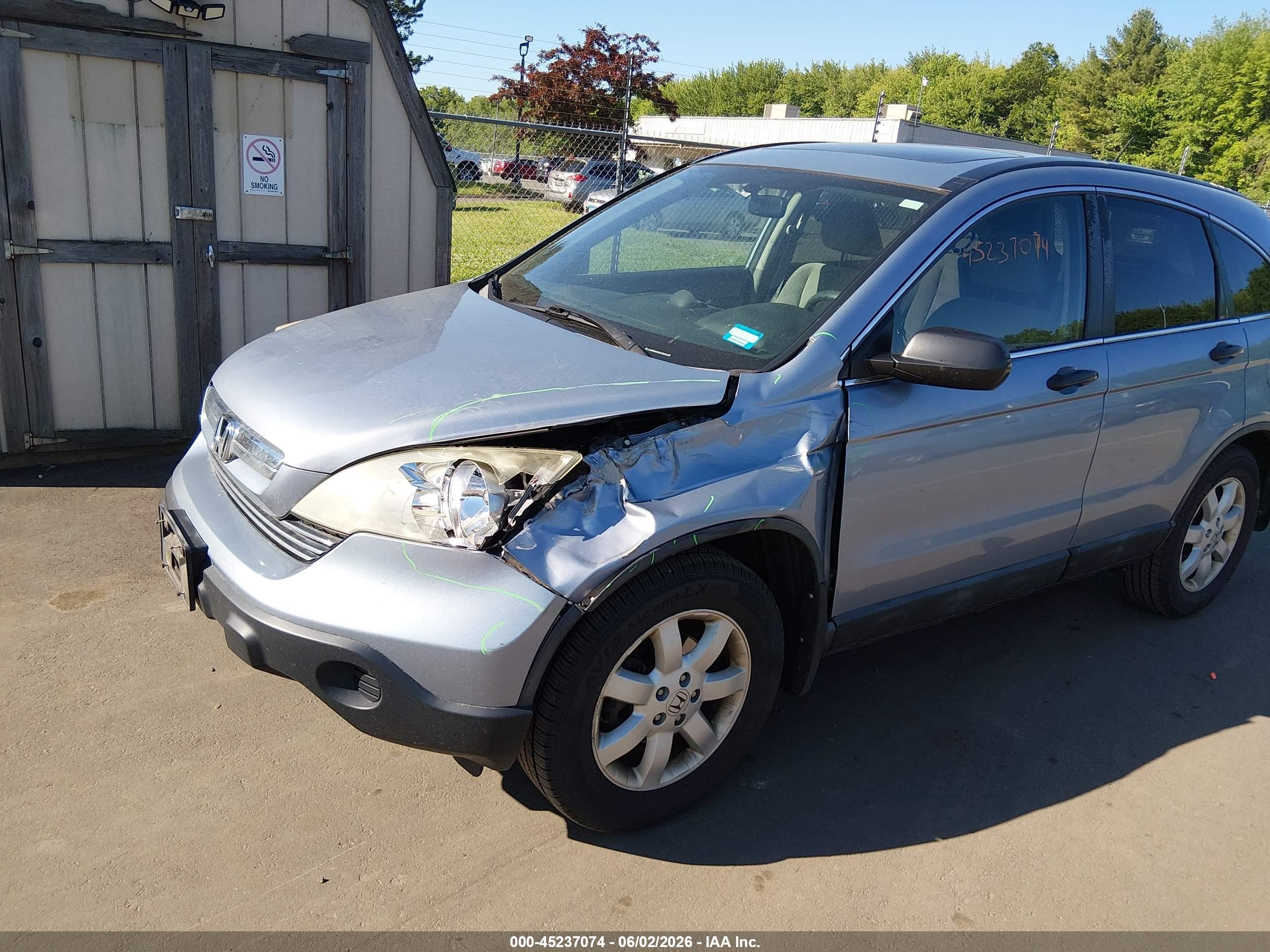 2009 Honda Cr-v Ex Blue vin: 5J6RE48559L009220