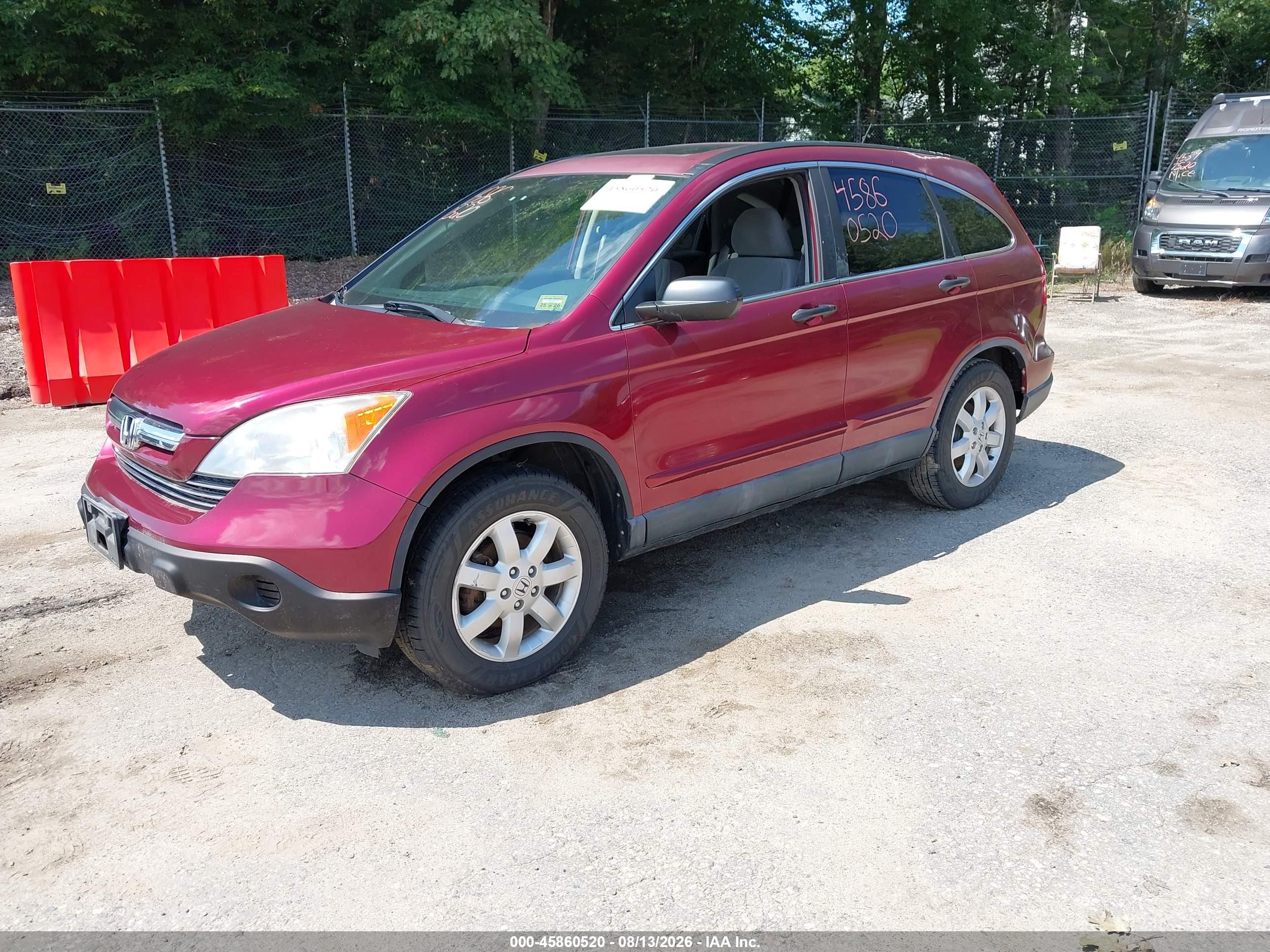 2009 Honda Cr-v Ex Maroon vin: 5J6RE48559L020587