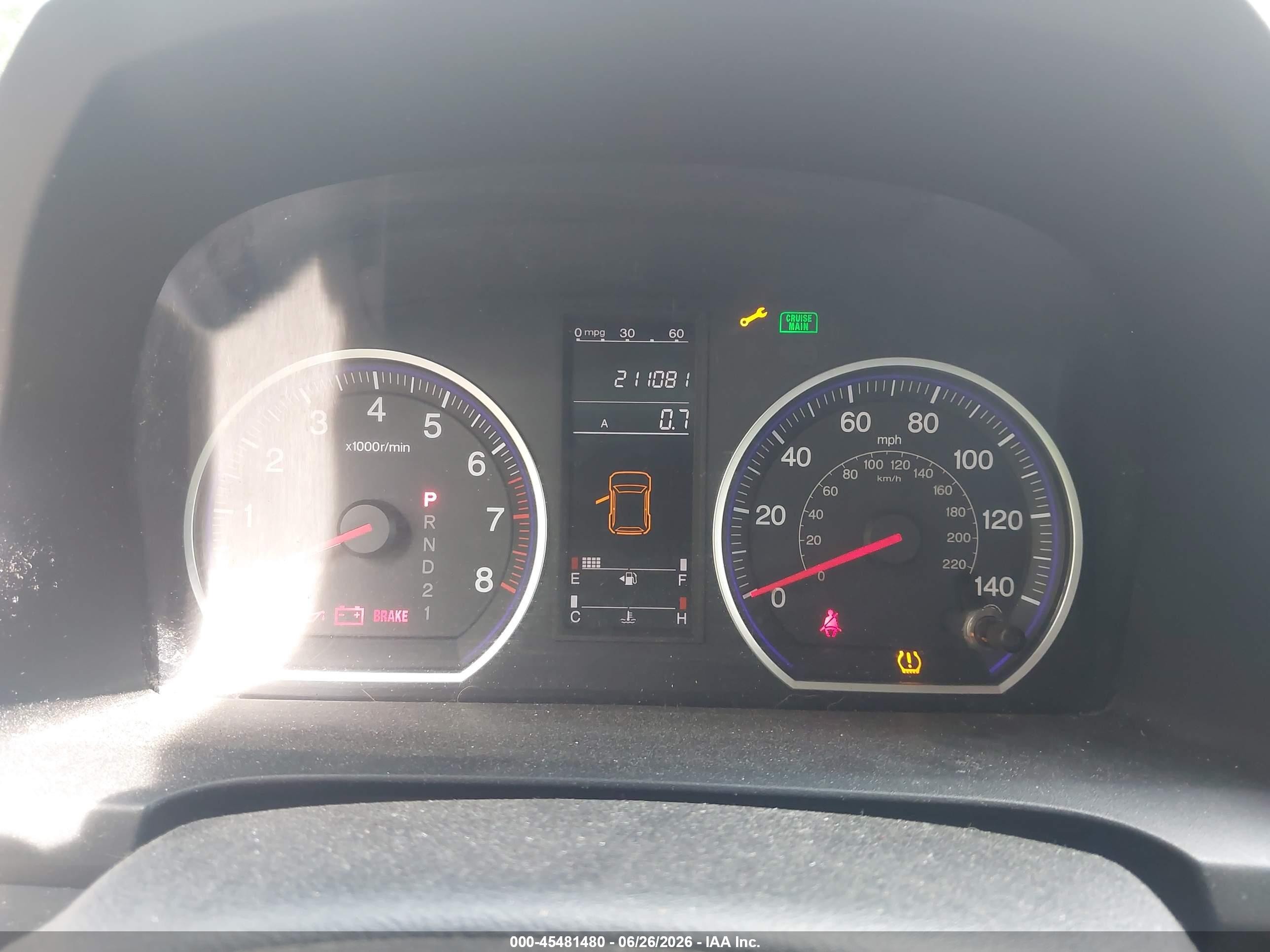 2009 Honda Cr-v Ex Красный vin: 5J6RE48559L020640