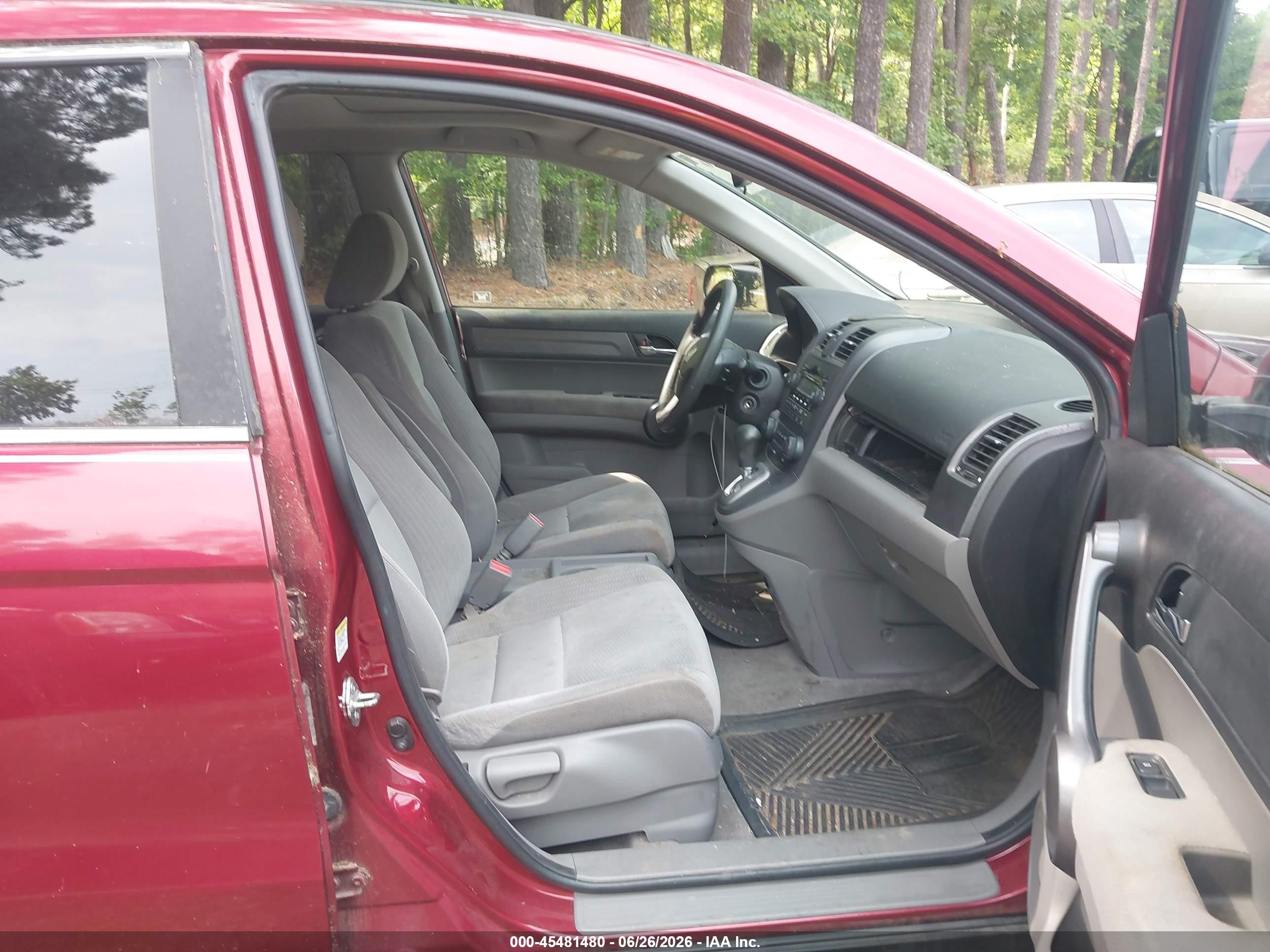 2009 Honda Cr-v Ex Красный vin: 5J6RE48559L020640