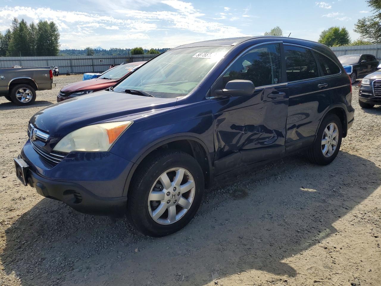 2009 Honda Cr-v Ex Синий vin: 5J6RE48559L026759