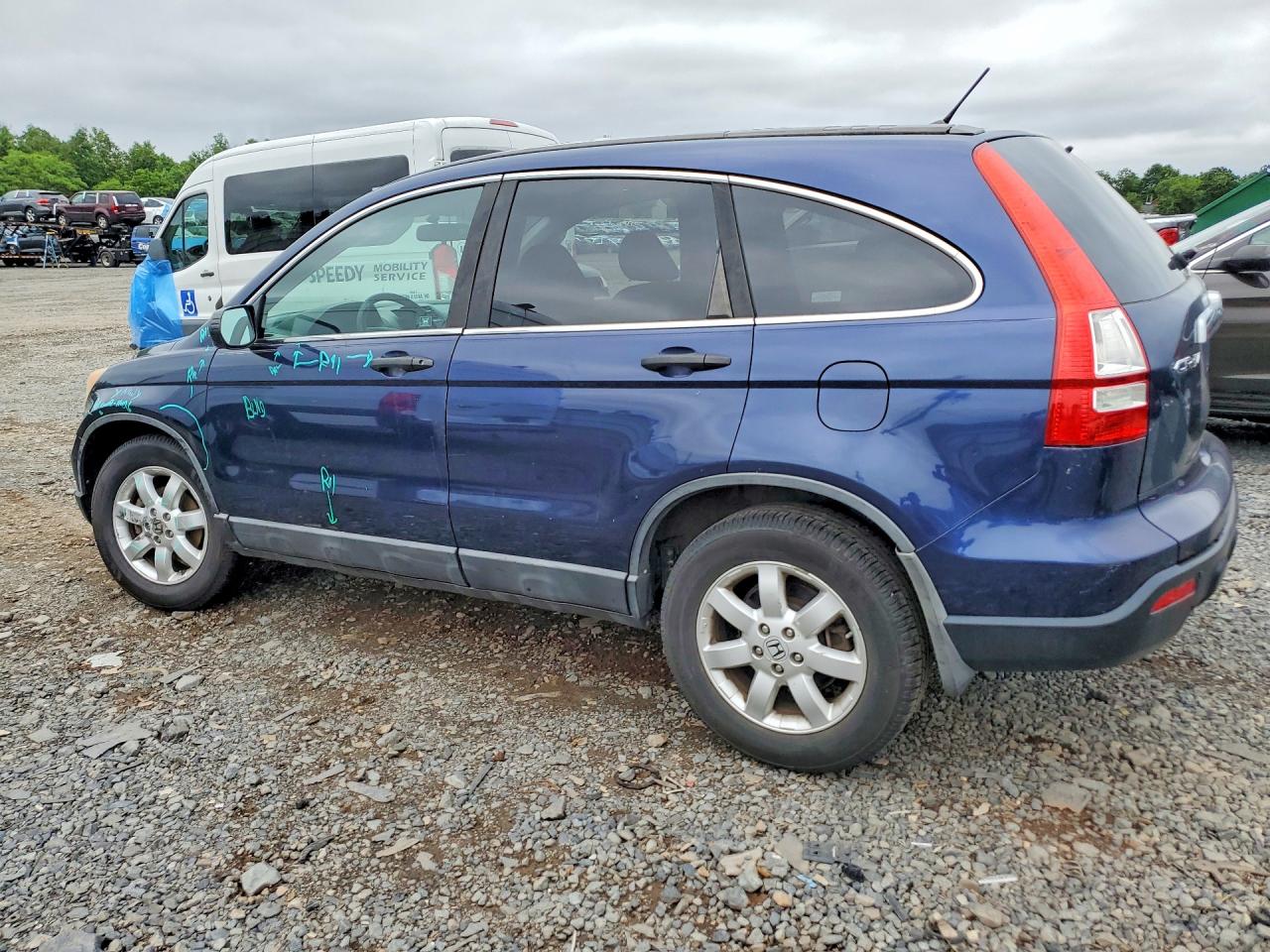 2009 Honda Cr-v Ex Blue vin: 5J6RE48559L033811