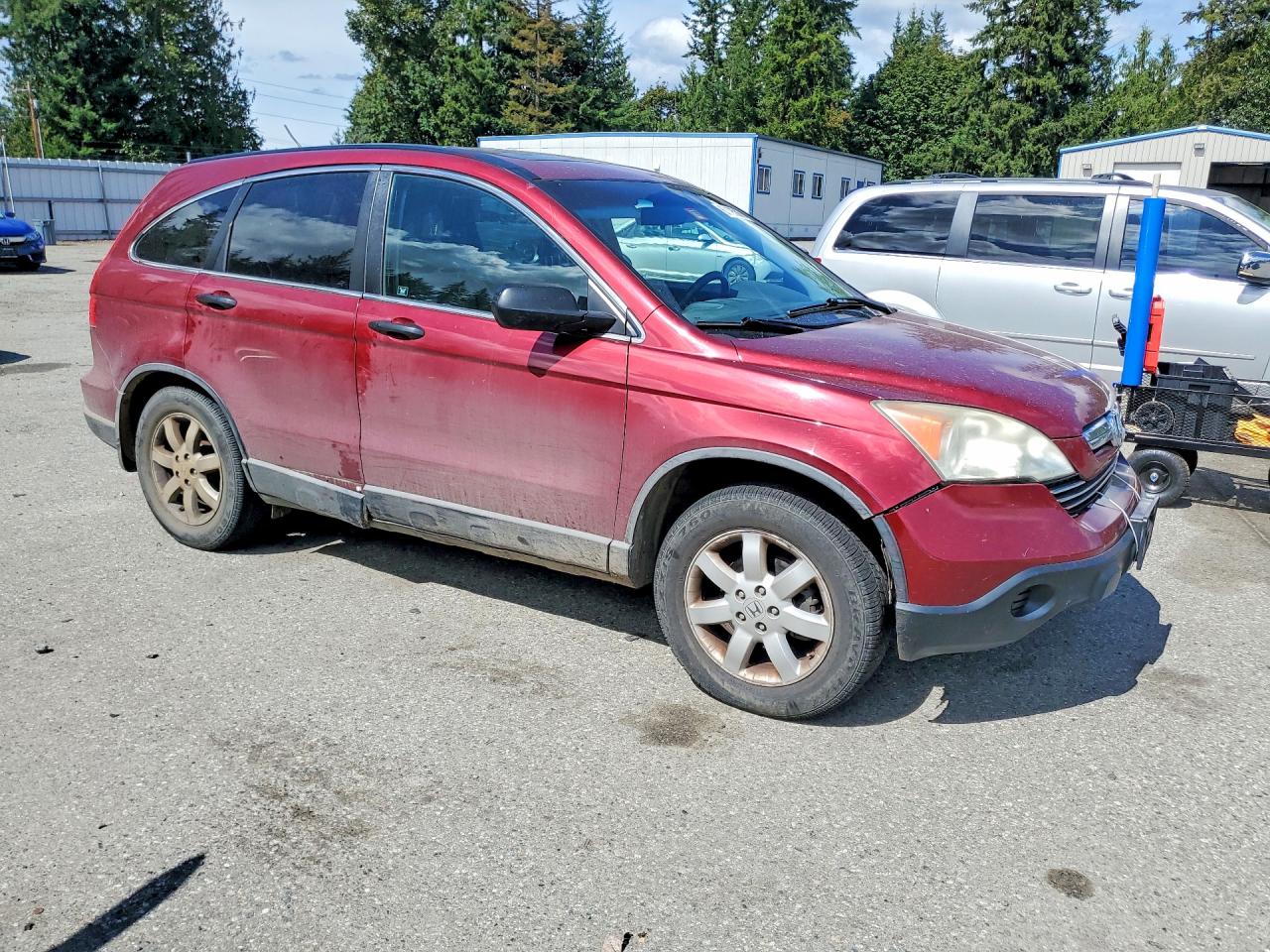2009 Honda Cr-v Ex Red vin: 5J6RE48559L054450