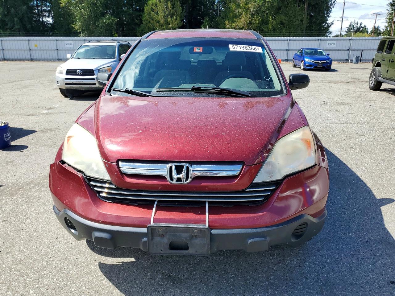 2009 Honda Cr-v Ex Red vin: 5J6RE48559L054450