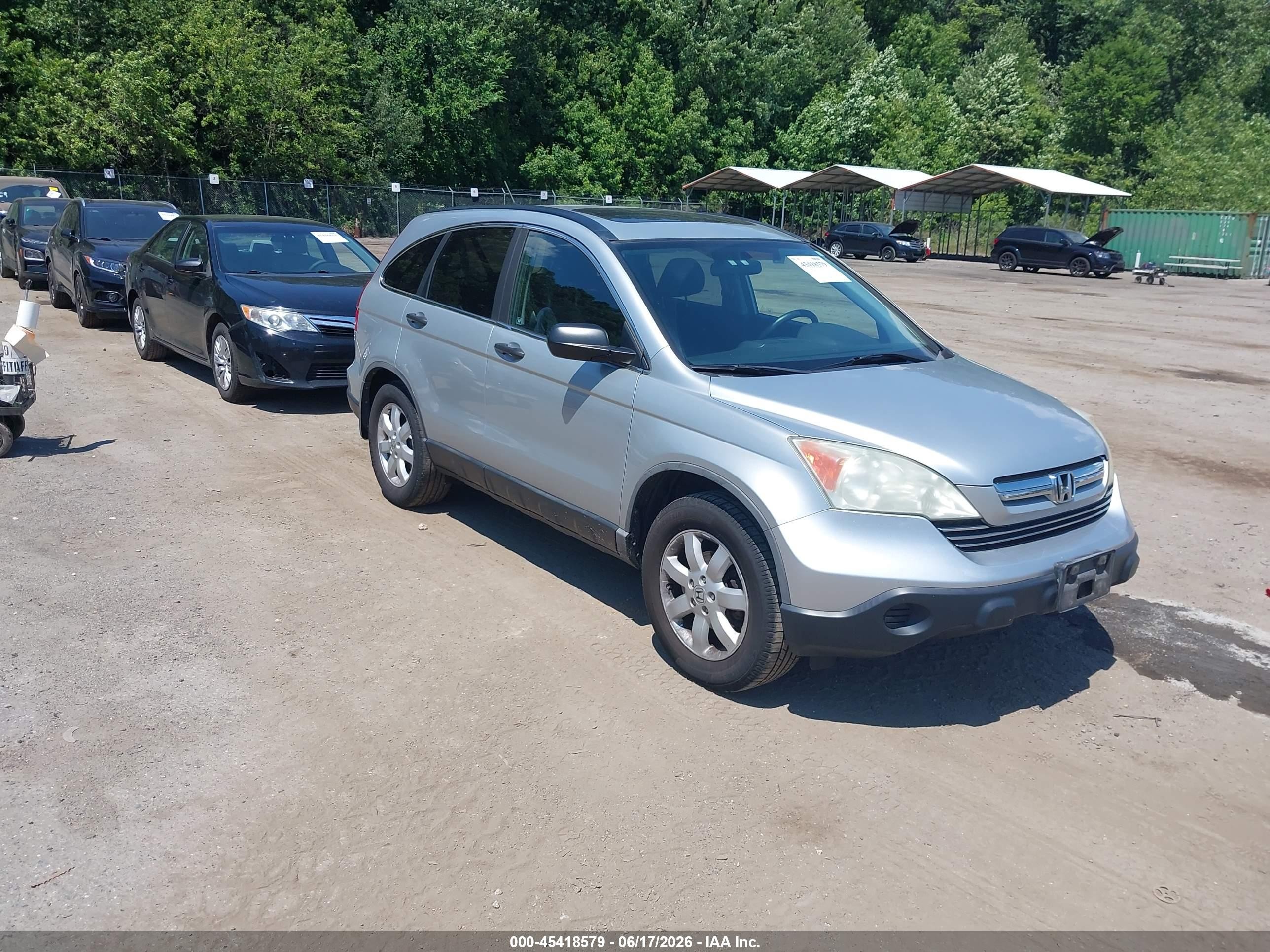 2009 Honda Cr-v Ex Silver vin: 5J6RE48559L070406