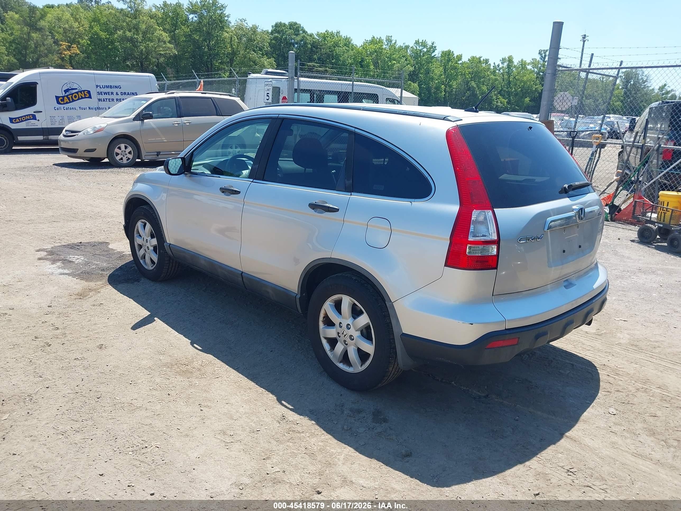 2009 Honda Cr-v Ex Silver vin: 5J6RE48559L070406