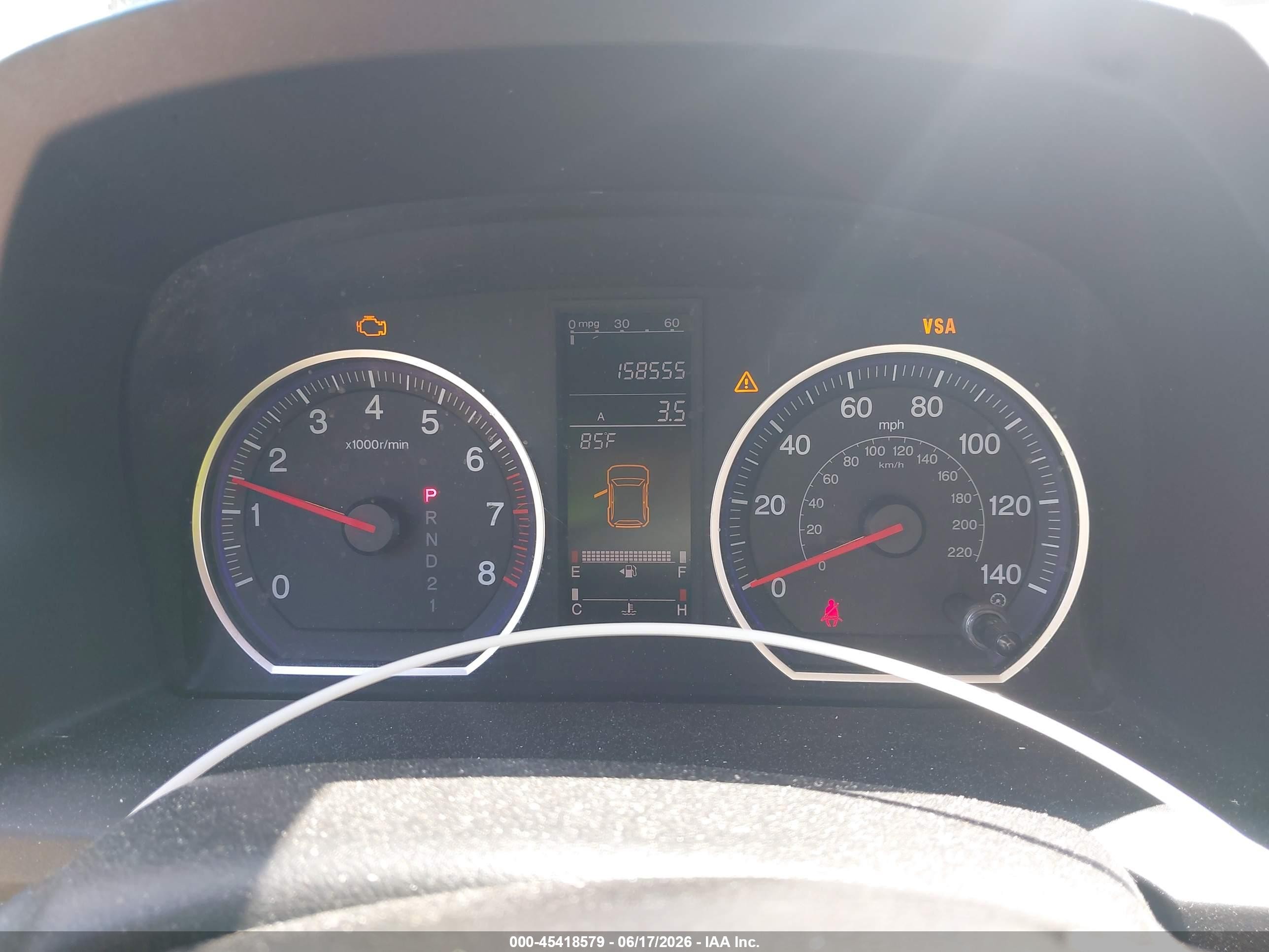 2009 Honda Cr-v Ex Silver vin: 5J6RE48559L070406