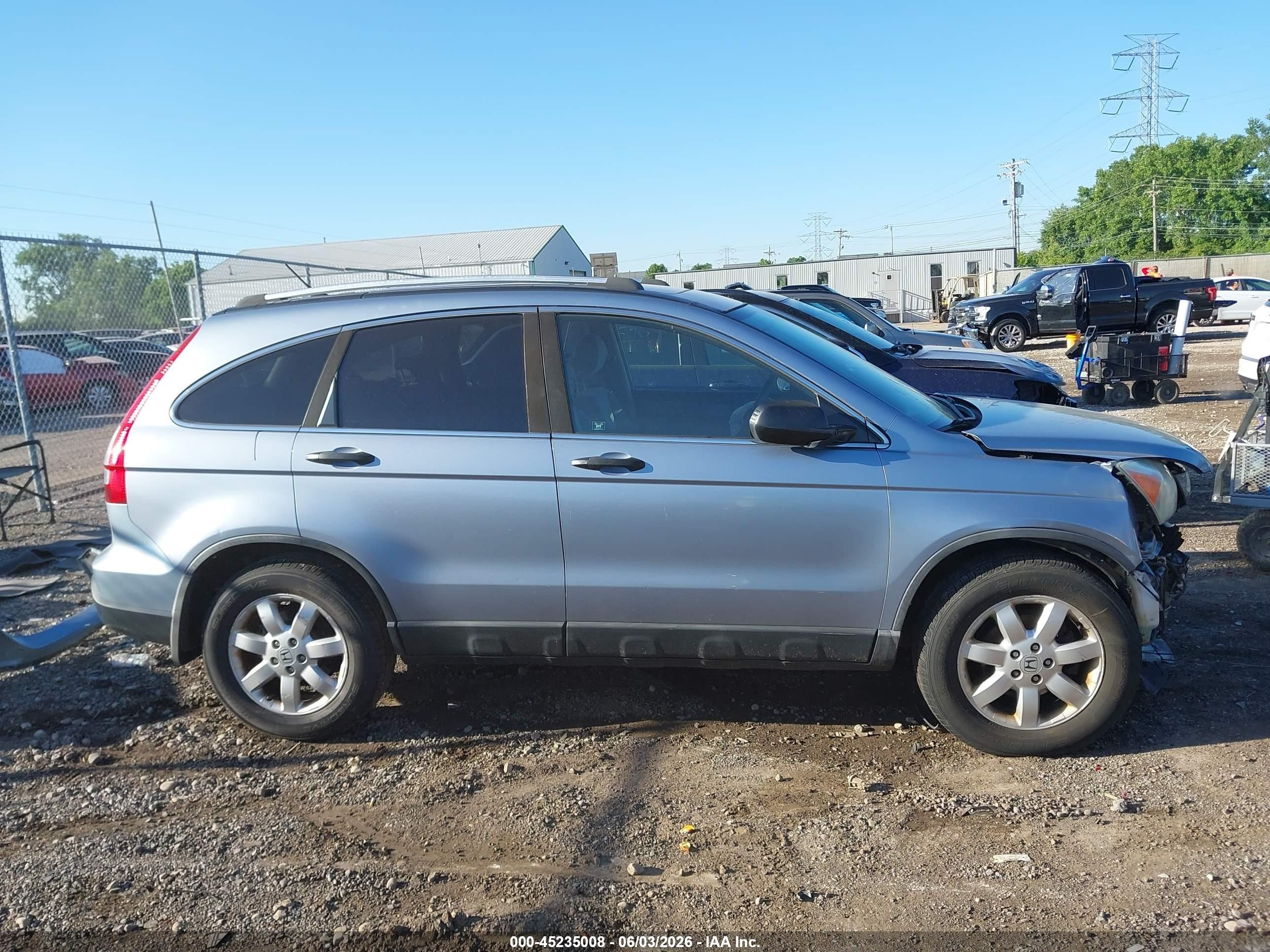 2007 Honda Cr-v Ex Silver vin: 5J6RE48567L008753