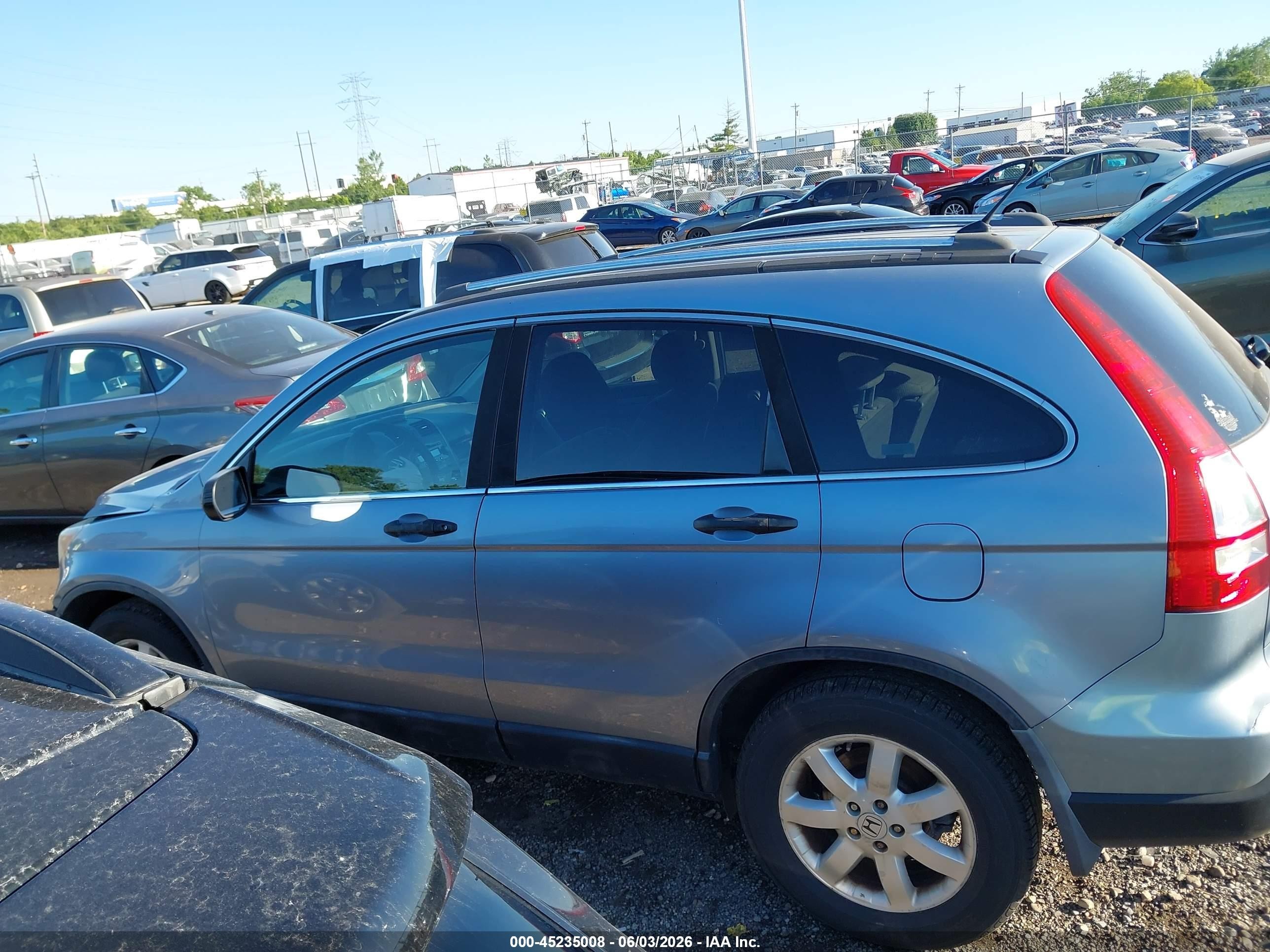 2007 Honda Cr-v Ex Silver vin: 5J6RE48567L008753