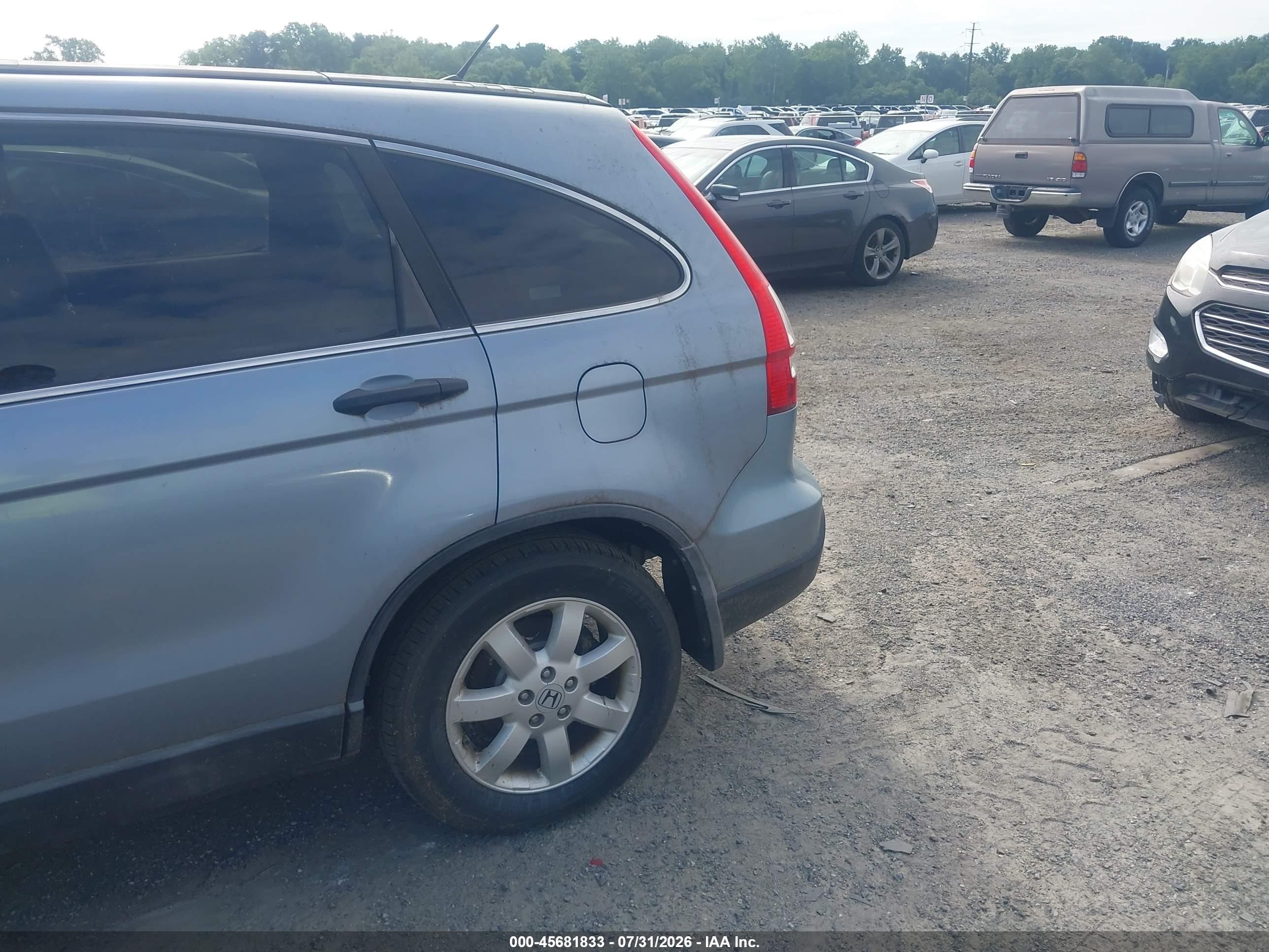 2008 Honda Cr-v Ex Blue vin: 5J6RE48568L013307
