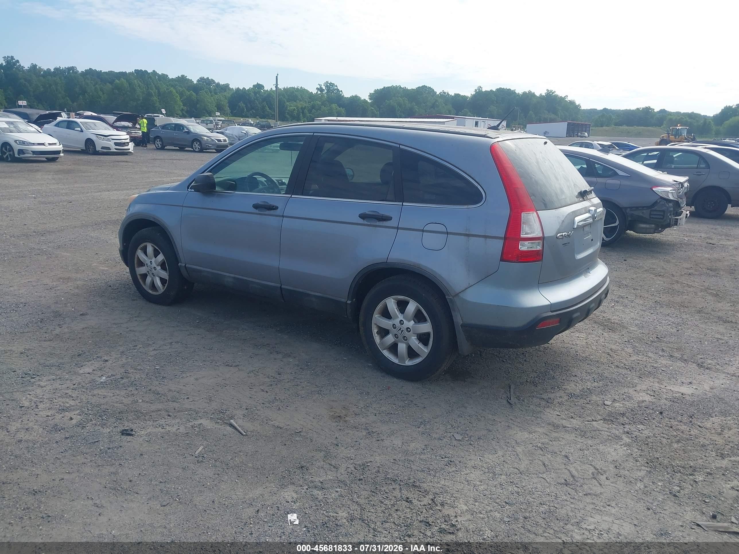 2008 Honda Cr-v Ex Blue vin: 5J6RE48568L013307
