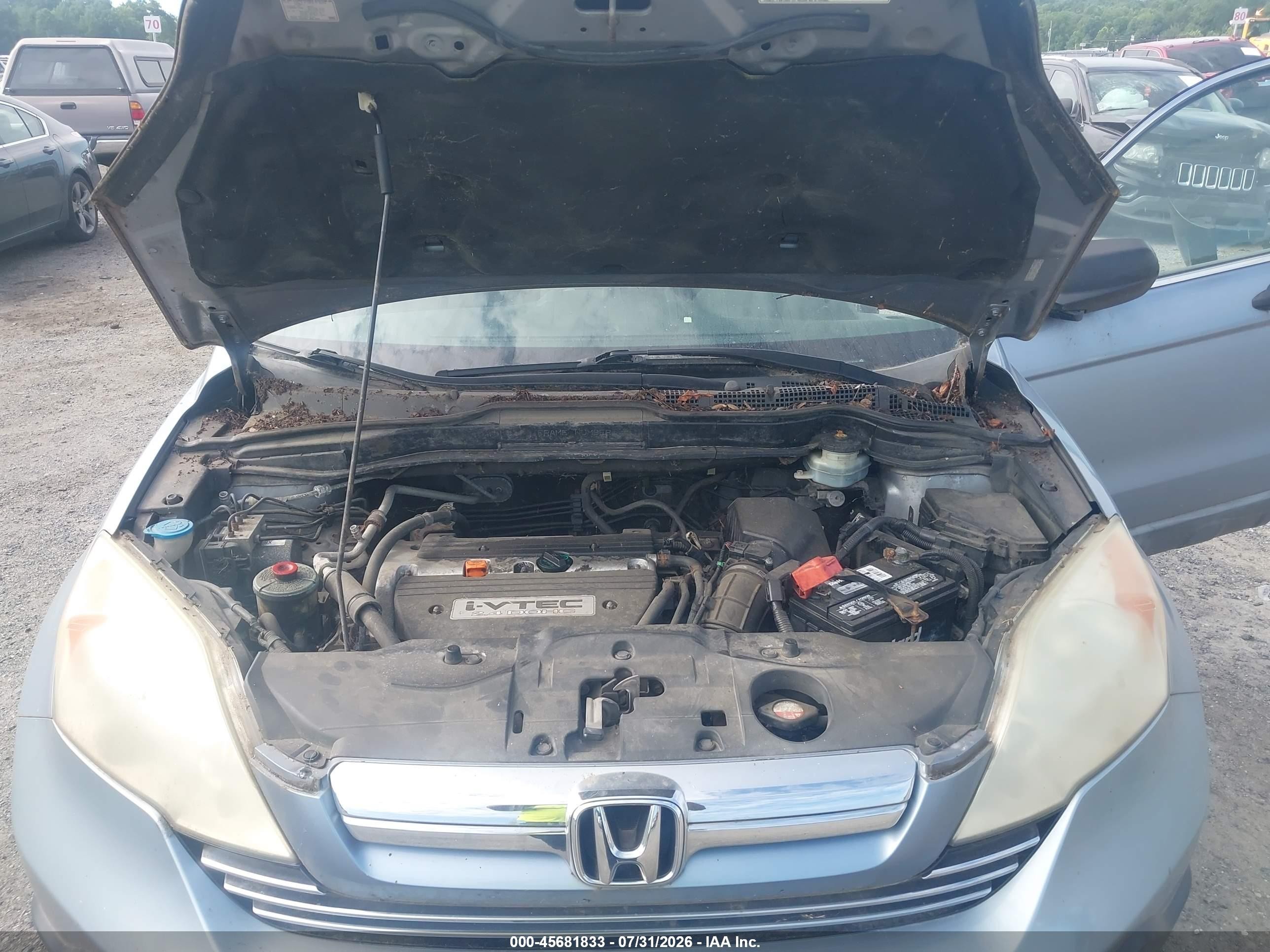 2008 Honda Cr-v Ex Blue vin: 5J6RE48568L013307