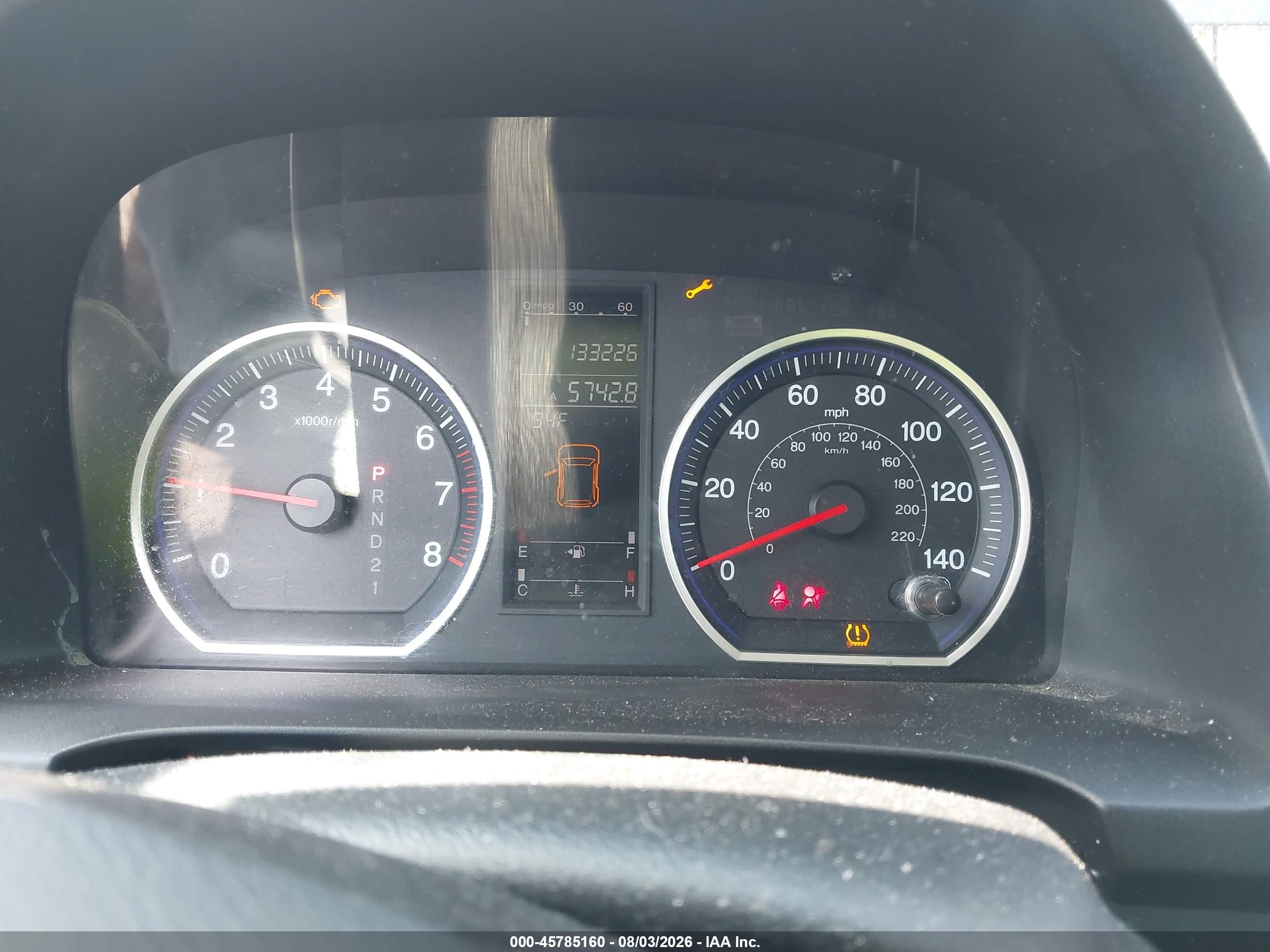 2008 Honda Cr-v Ex Blue vin: 5J6RE48568L047537