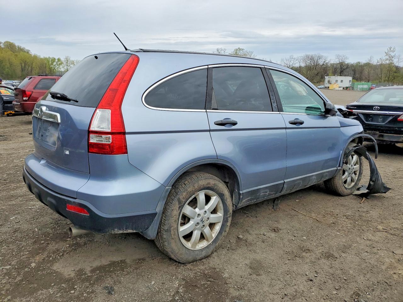 2009 Honda Cr-v Ex Blue vin: 5J6RE48569L022901