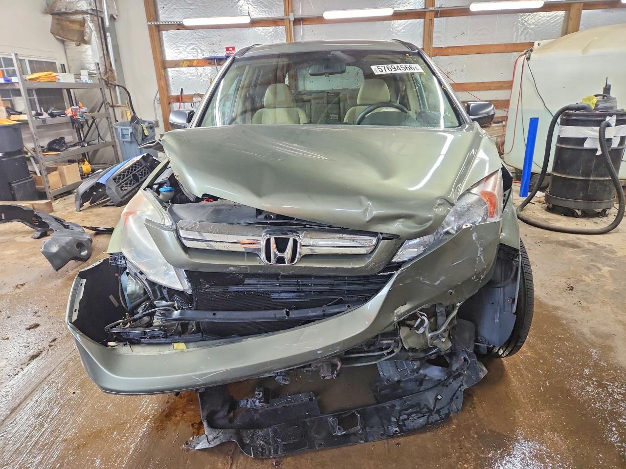 2009 Honda Cr-v Ex Green vin: 5J6RE48569L031114