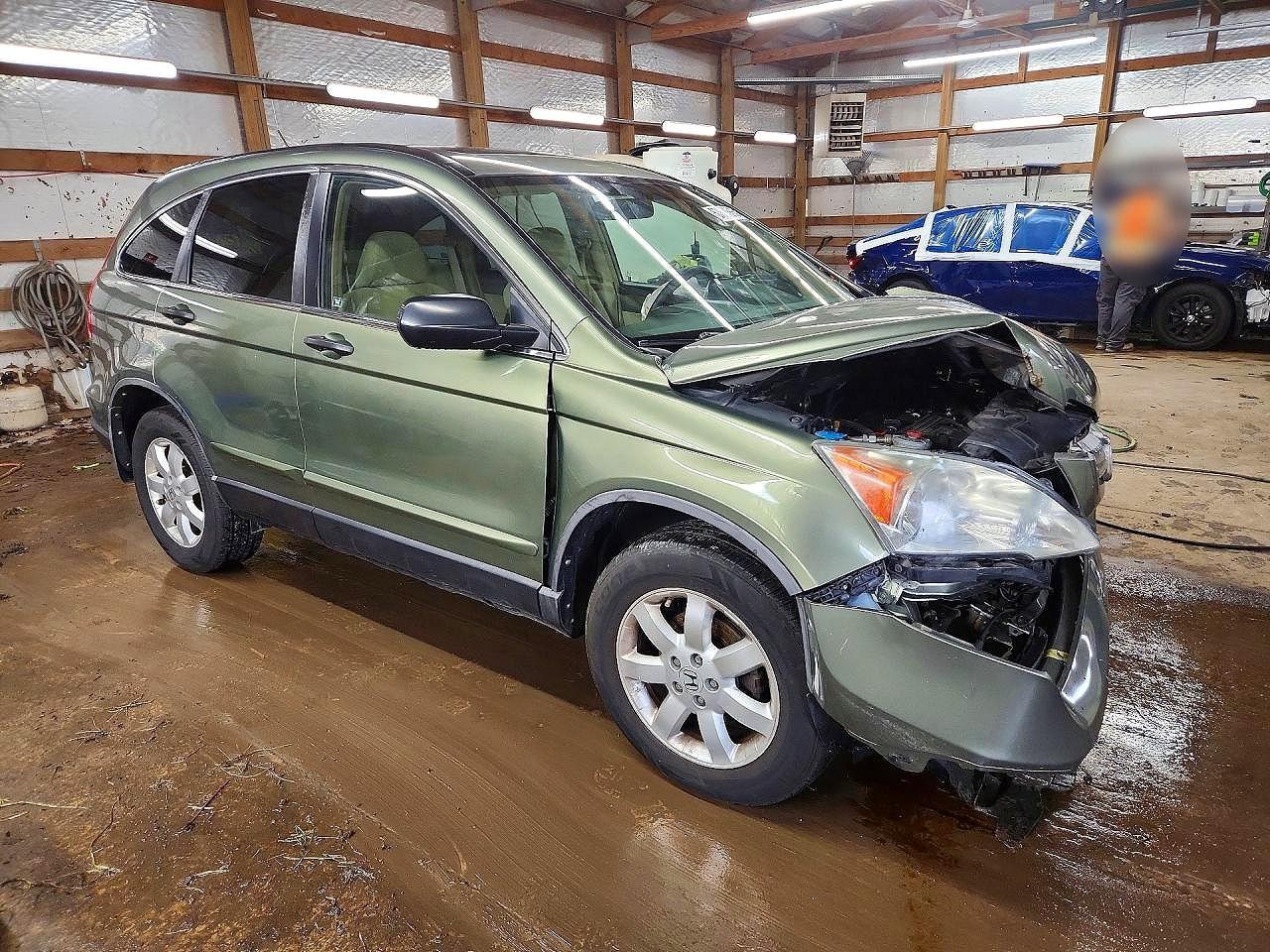 2009 Honda Cr-v Ex Green vin: 5J6RE48569L031114