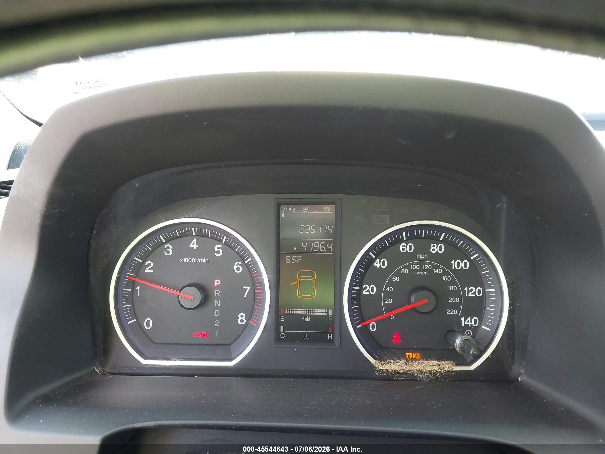 2009 Honda Cr-v Ex Light Blue vin: 5J6RE48569L067532