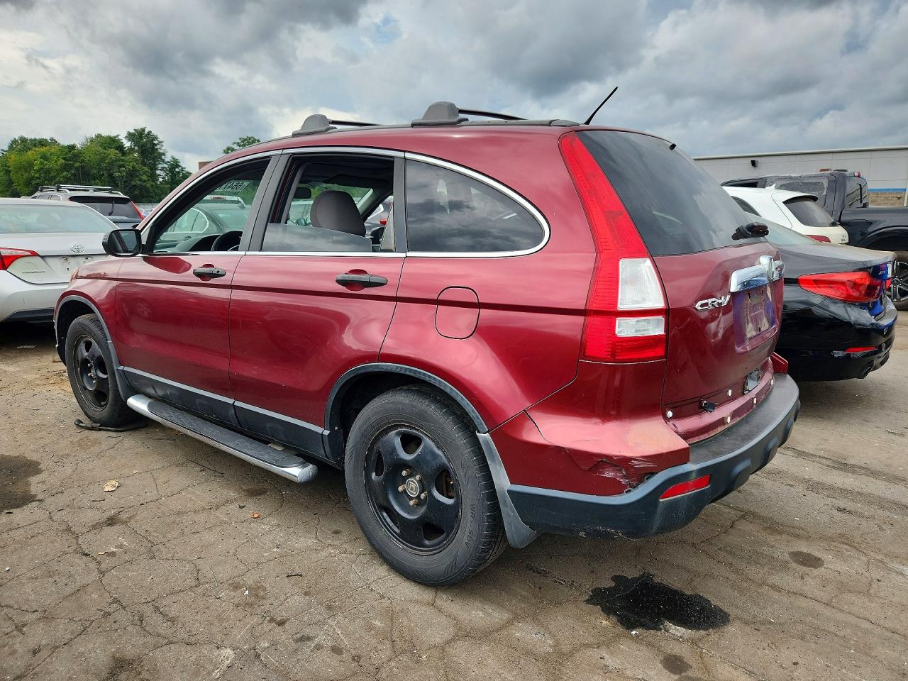 2007 Honda Cr-v Ex Red vin: 5J6RE48577L811183