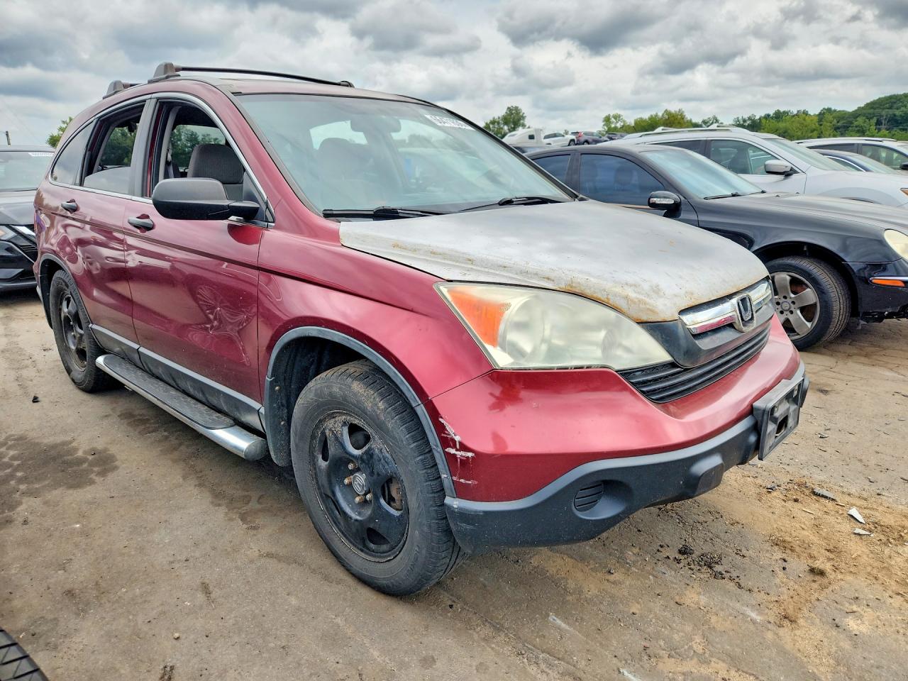 2007 Honda Cr-v Ex Red vin: 5J6RE48577L811183