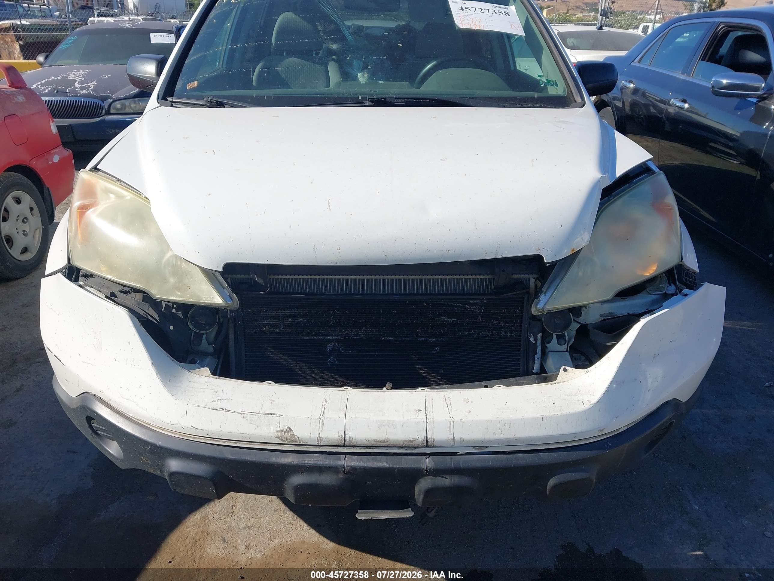 2008 Honda Cr-v Ex White vin: 5J6RE48578L002378
