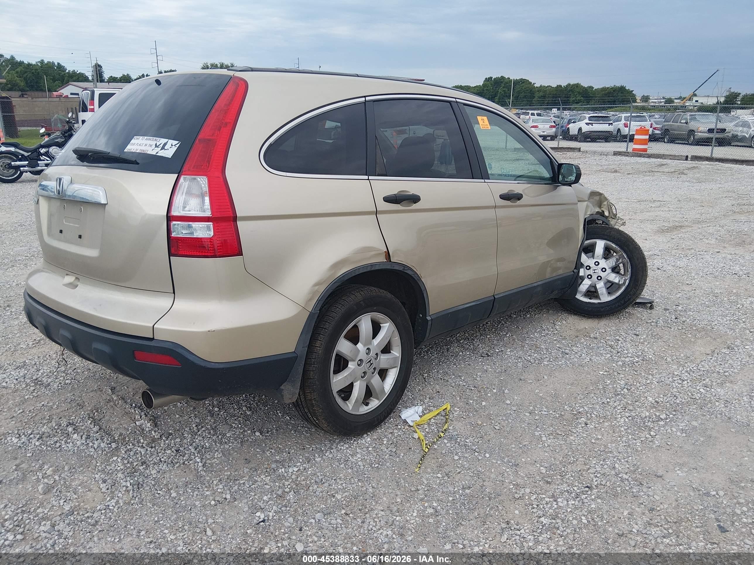 2008 Honda Cr-v Ex Золотой vin: 5J6RE48578L047157
