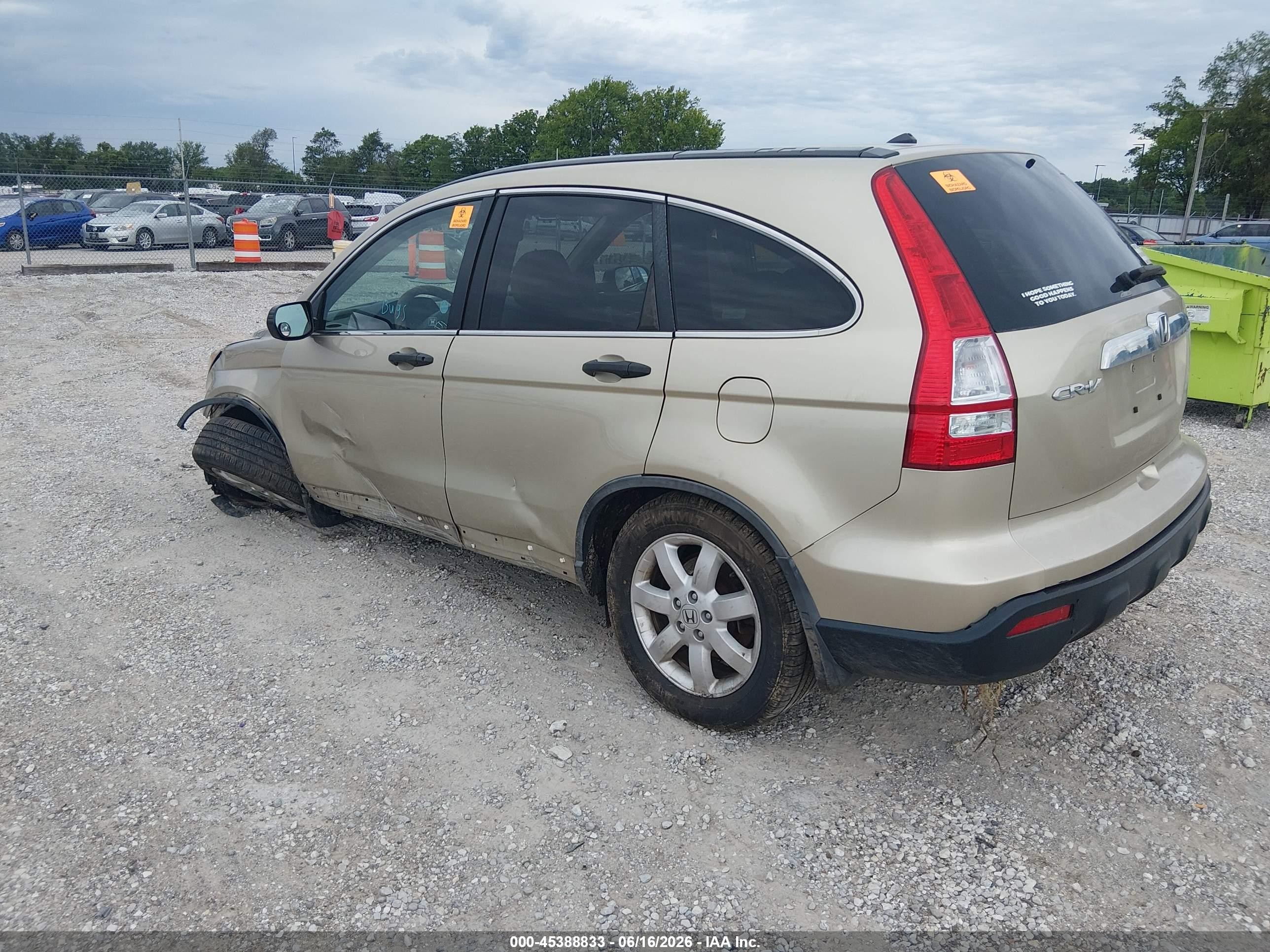 2008 Honda Cr-v Ex Золотой vin: 5J6RE48578L047157