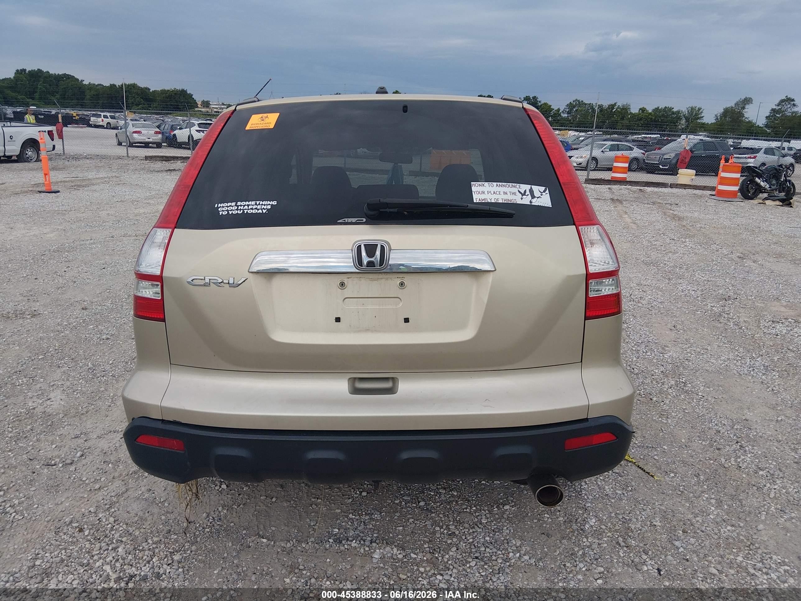 2008 Honda Cr-v Ex Золотой vin: 5J6RE48578L047157