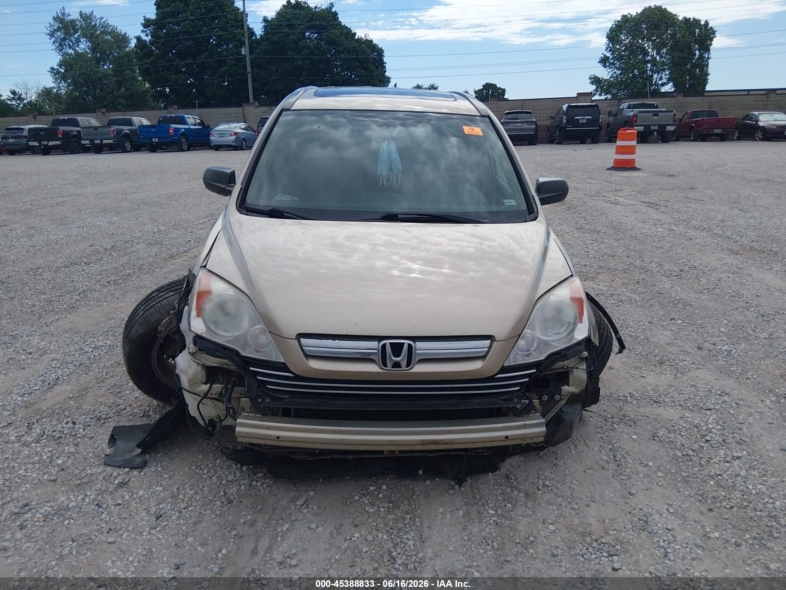2008 Honda Cr-v Ex Золотой vin: 5J6RE48578L047157