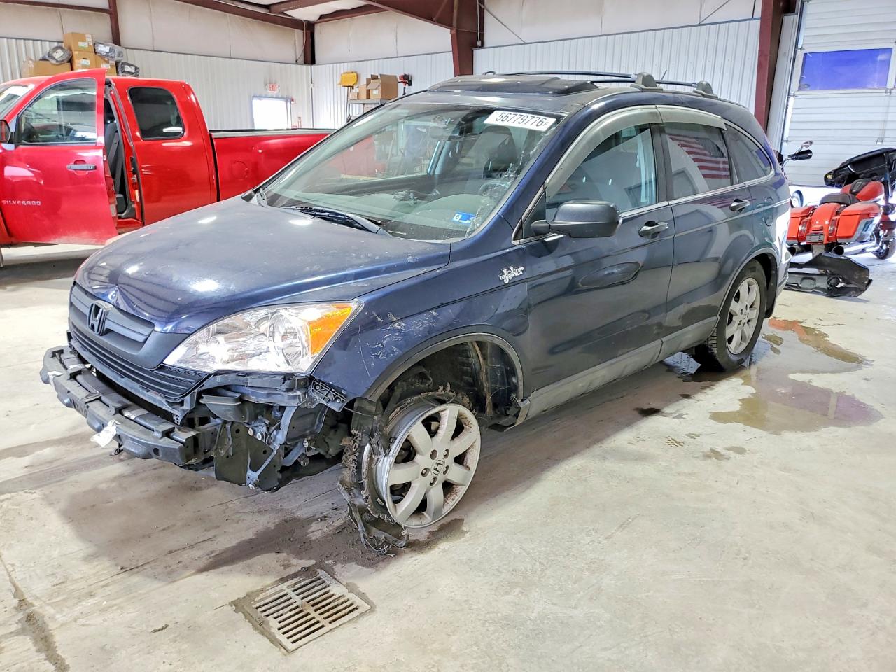 2009 Honda Crv Ex-l Blue vin: 5J6RE48579L009882