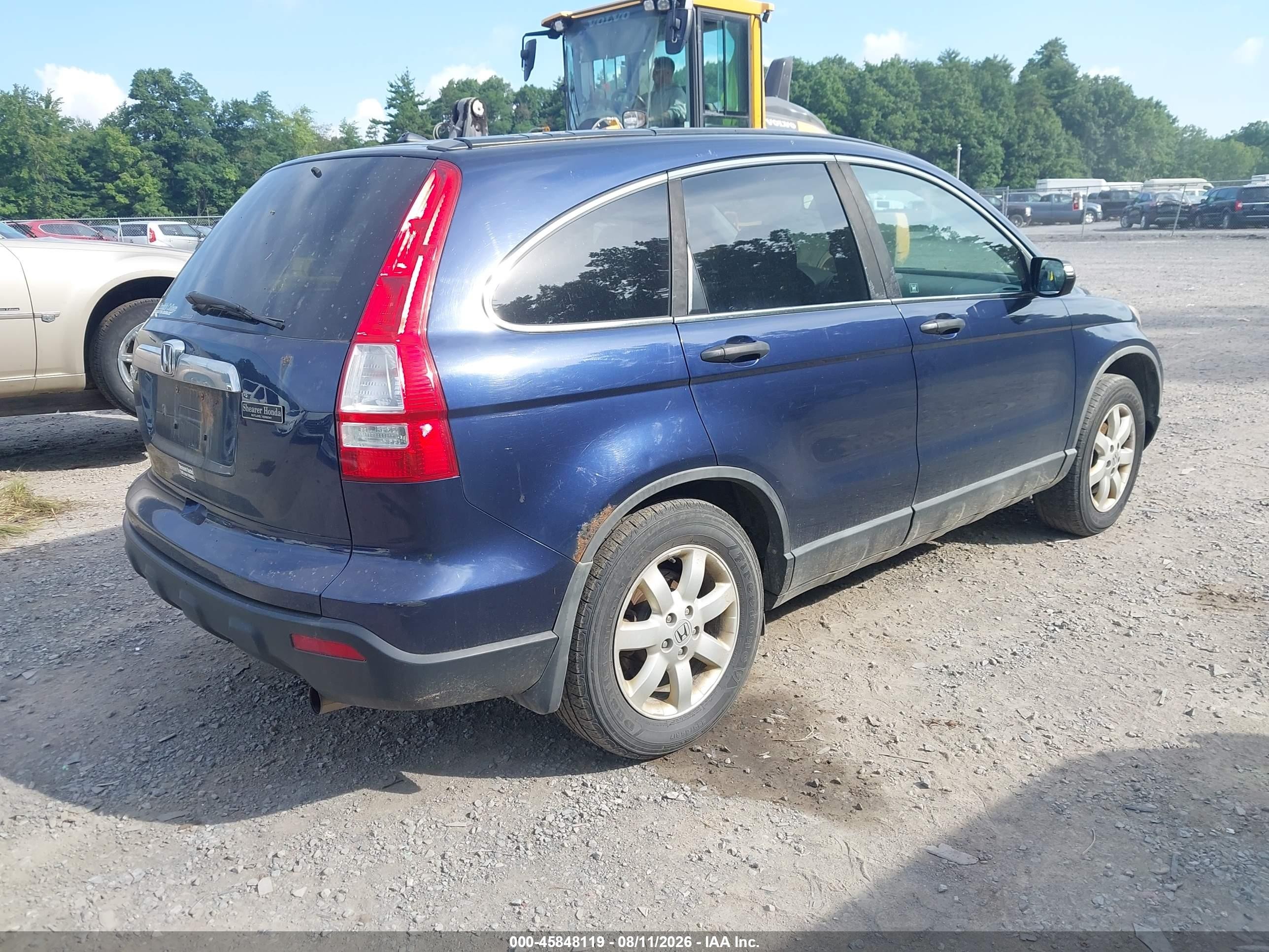 2009 Honda Cr-v Ex Синий vin: 5J6RE48579L063361
