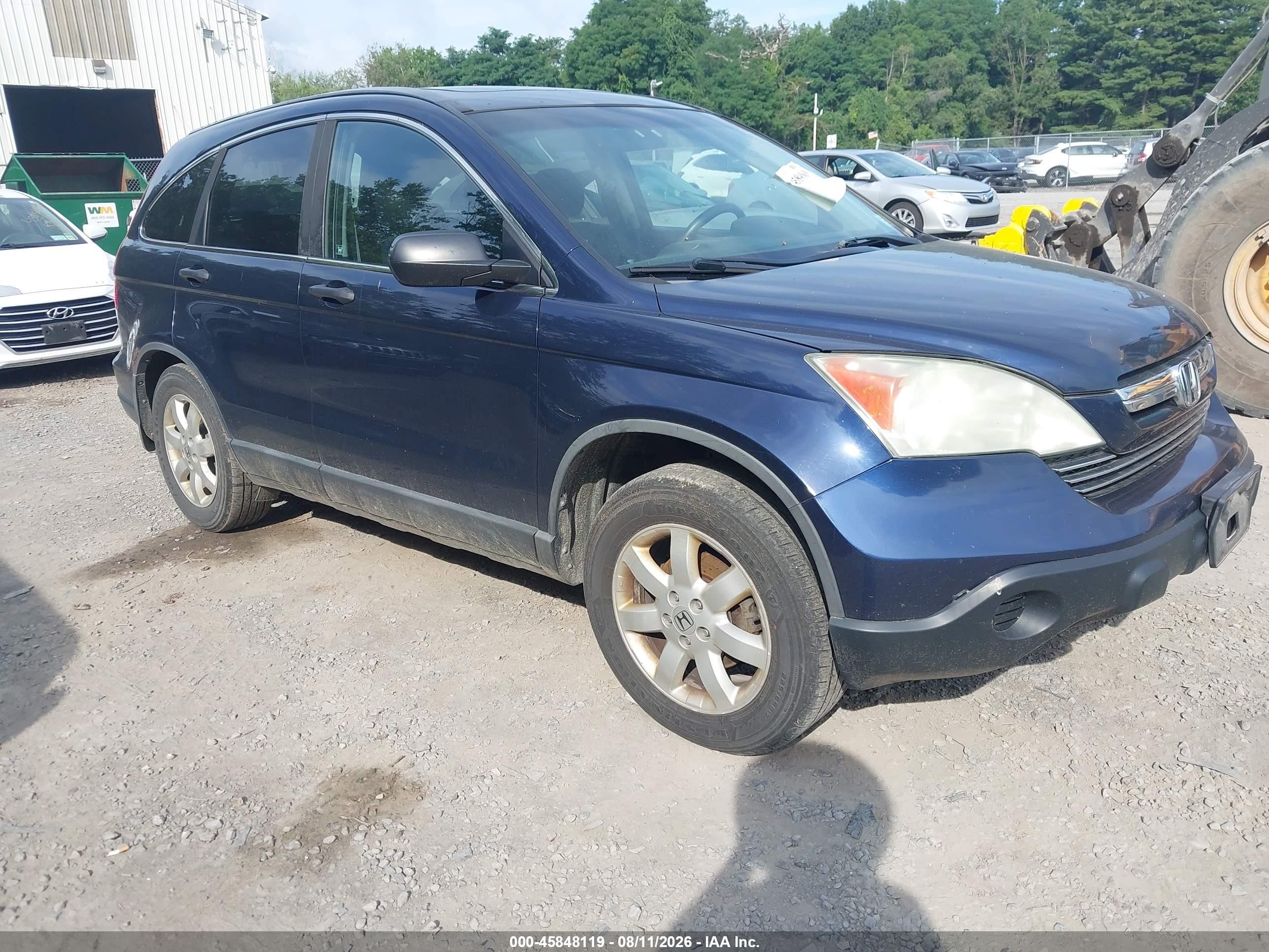 2009 Honda Cr-v Ex Blue vin: 5J6RE48579L063361