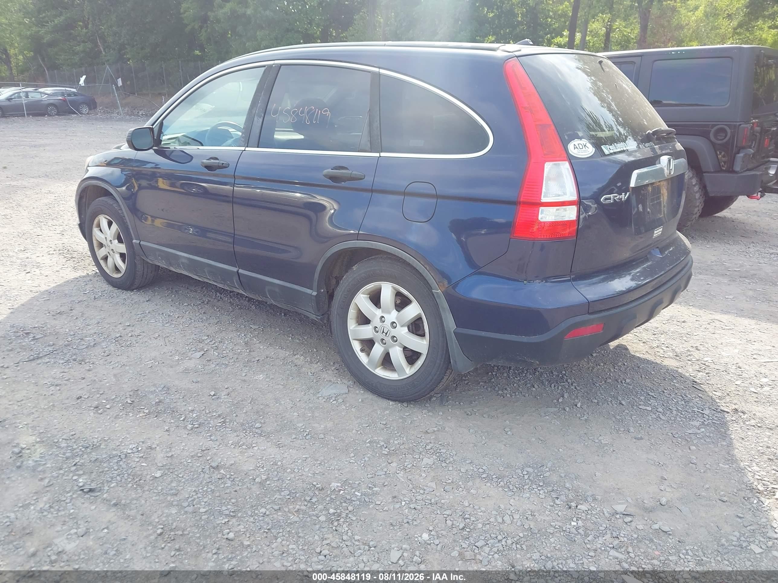 2009 Honda Cr-v Ex Синий vin: 5J6RE48579L063361