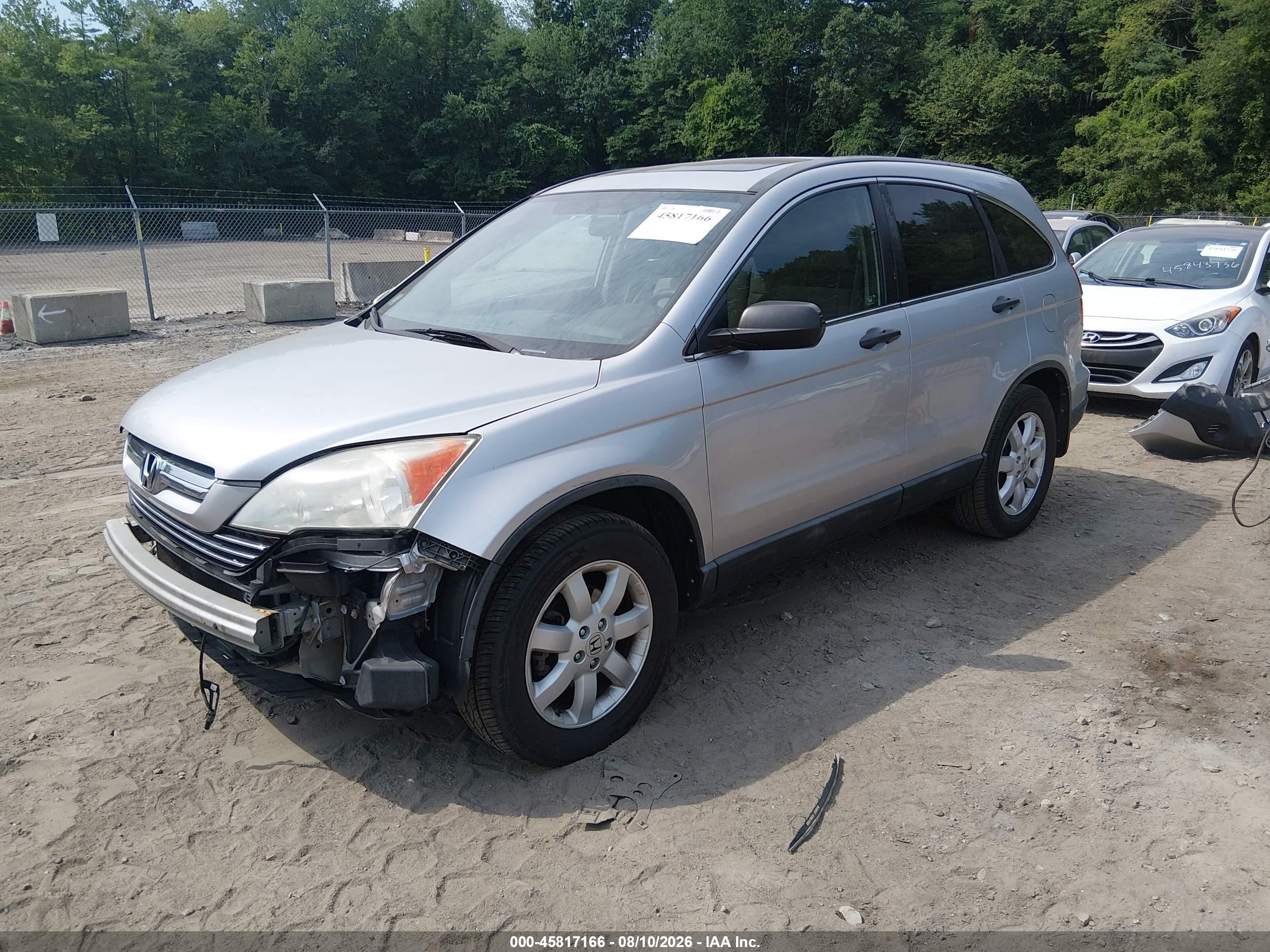 2009 Honda Cr-v Ex Silver vin: 5J6RE48579L065384