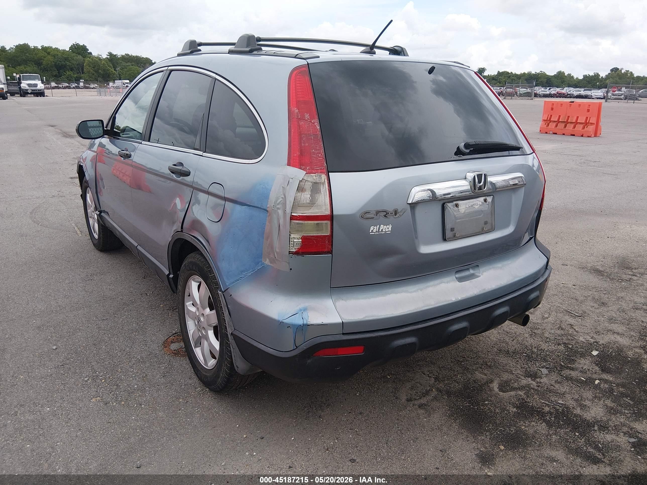 2007 Honda Cr-v Ex Blue vin: 5J6RE48587L005868